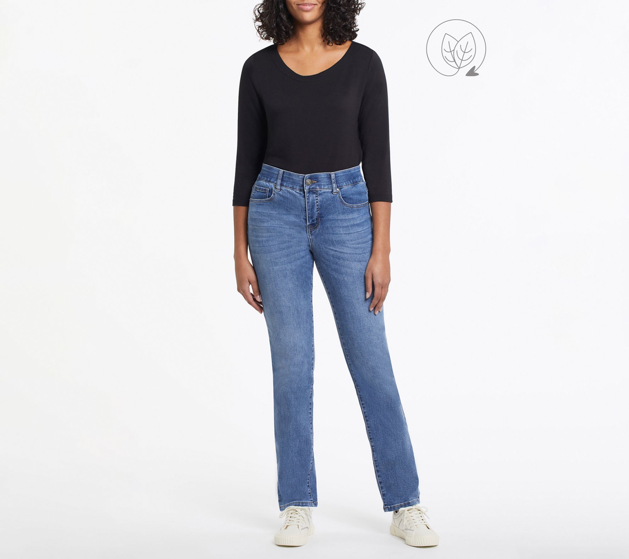 Tribal Petite Eco Friendly Sophia Curvy Straight Leg Jeans