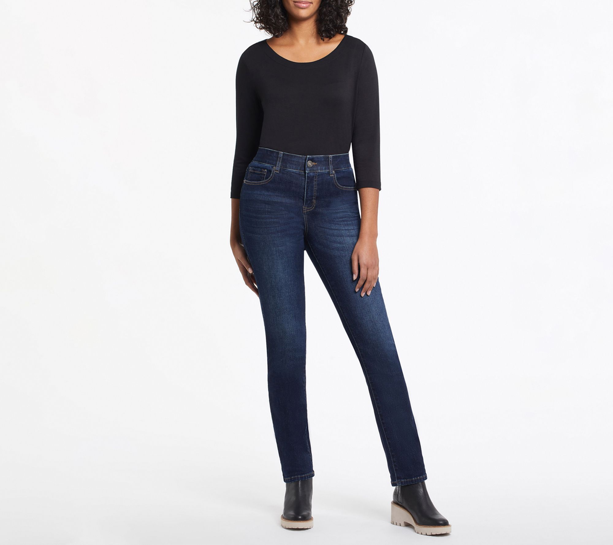 Tribal Petite Eco Friendly Sophia Curvy Straight Leg Jeans