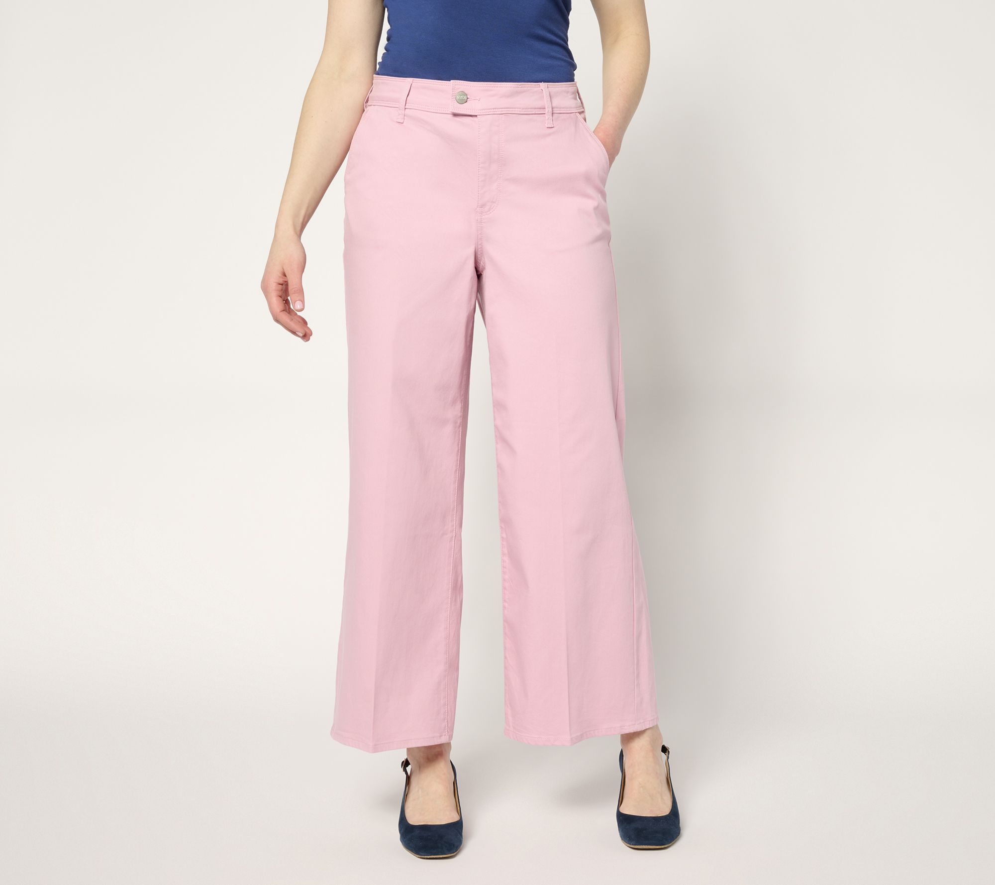"As Is" NYDJ High Rise Mona Wide Leg Ankle Trouser