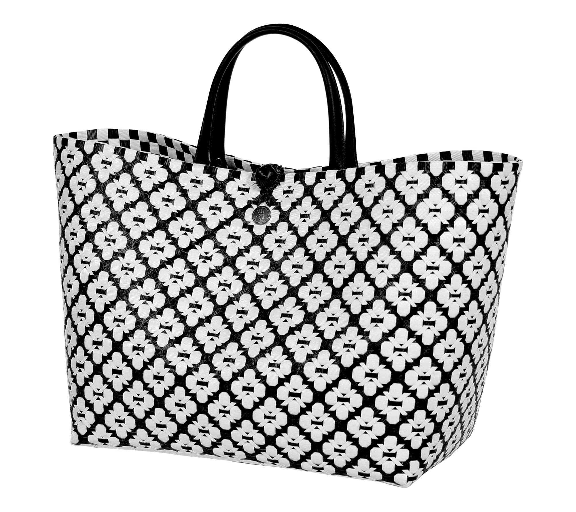Handed By Motif Plastic Shopper Tote