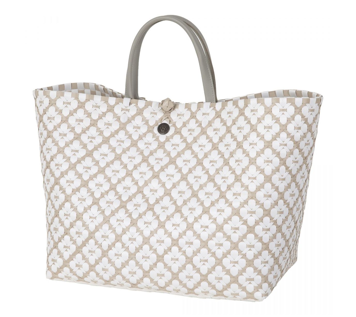 Handed By Motif Plastic Shopper Tote