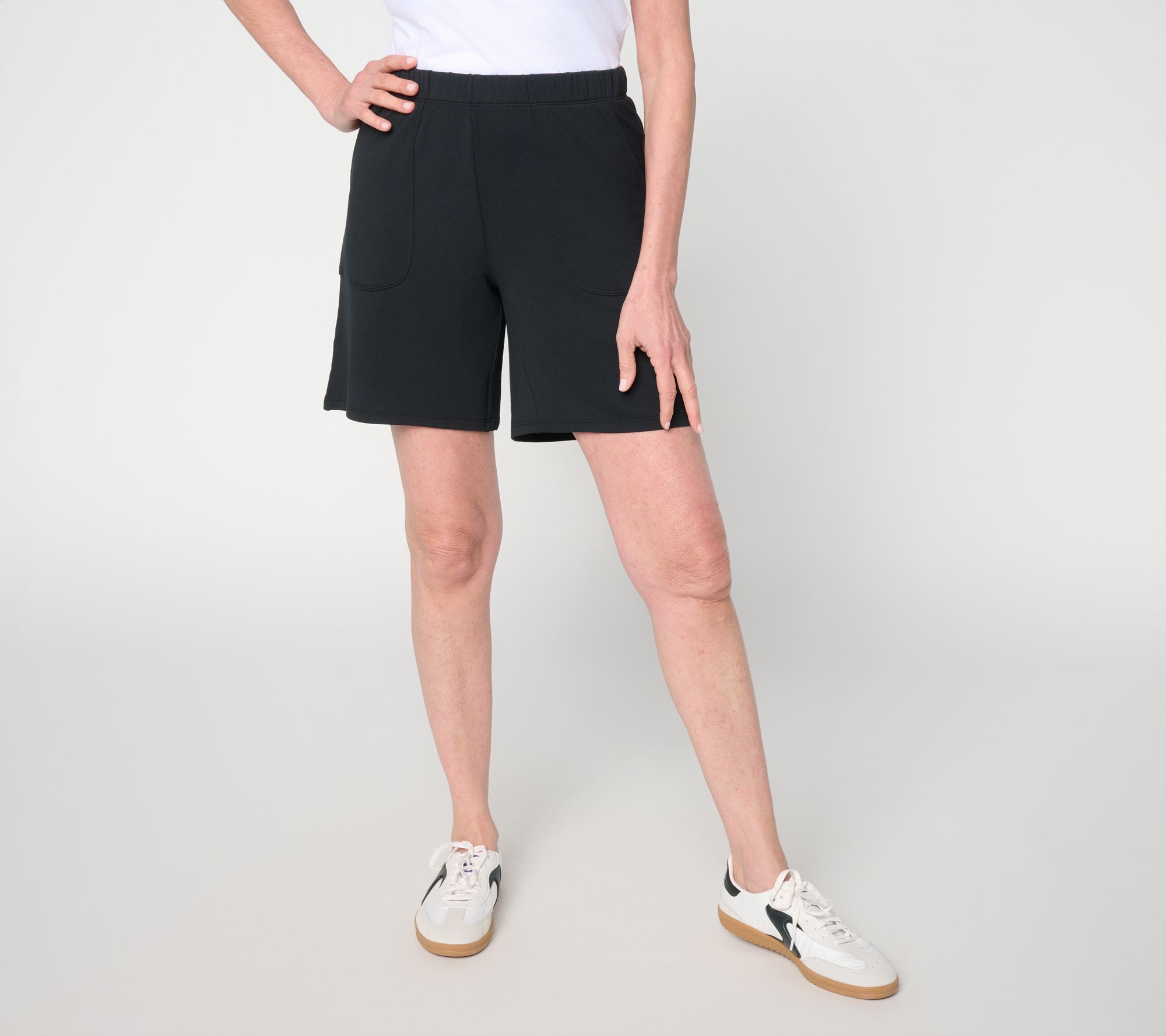 Anybody Micro Modal Brushed Knit Pull On Short with Pockets