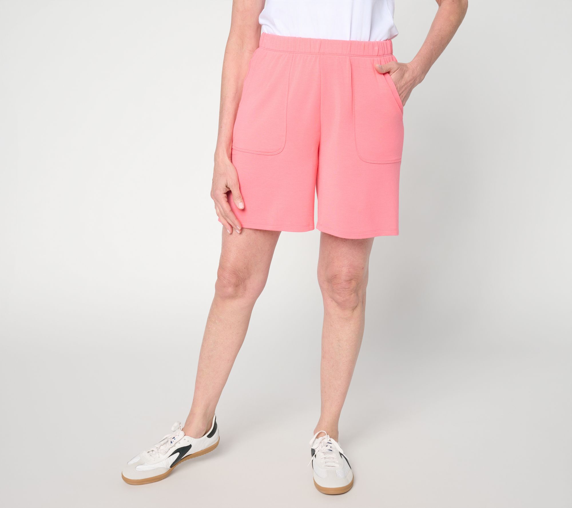 Anybody Micro Modal Brushed Knit Pull On Short with Pockets