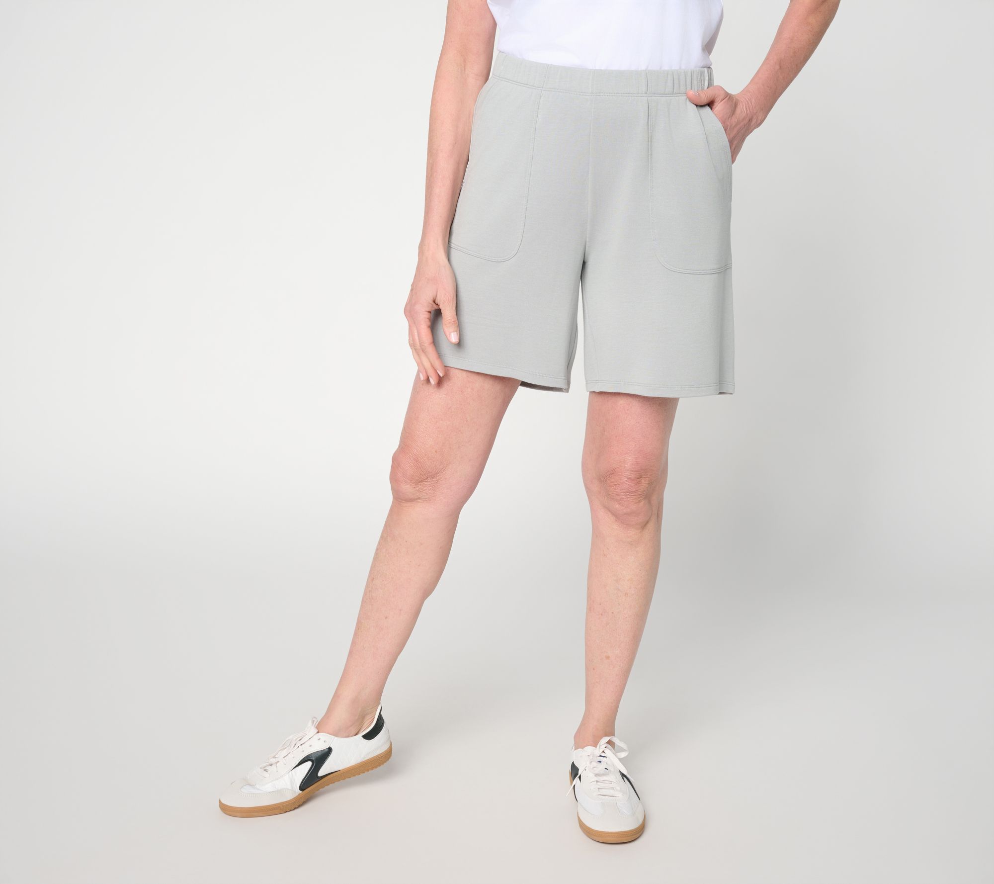 Anybody Micro Modal Brushed Knit Pull On Short with Pockets