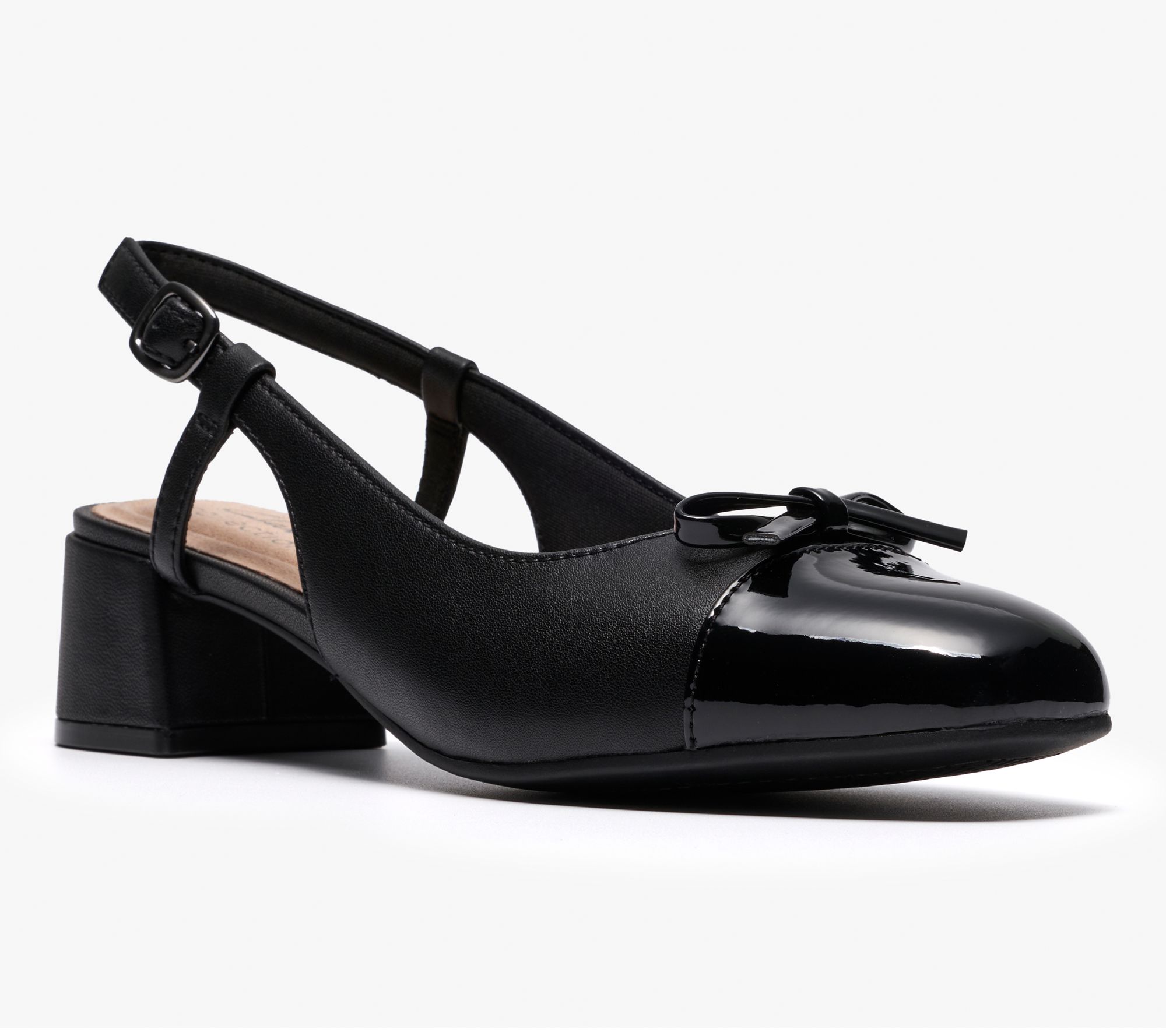 Clarks Collection Leather Sling Back Pumps -Iridessa Sling