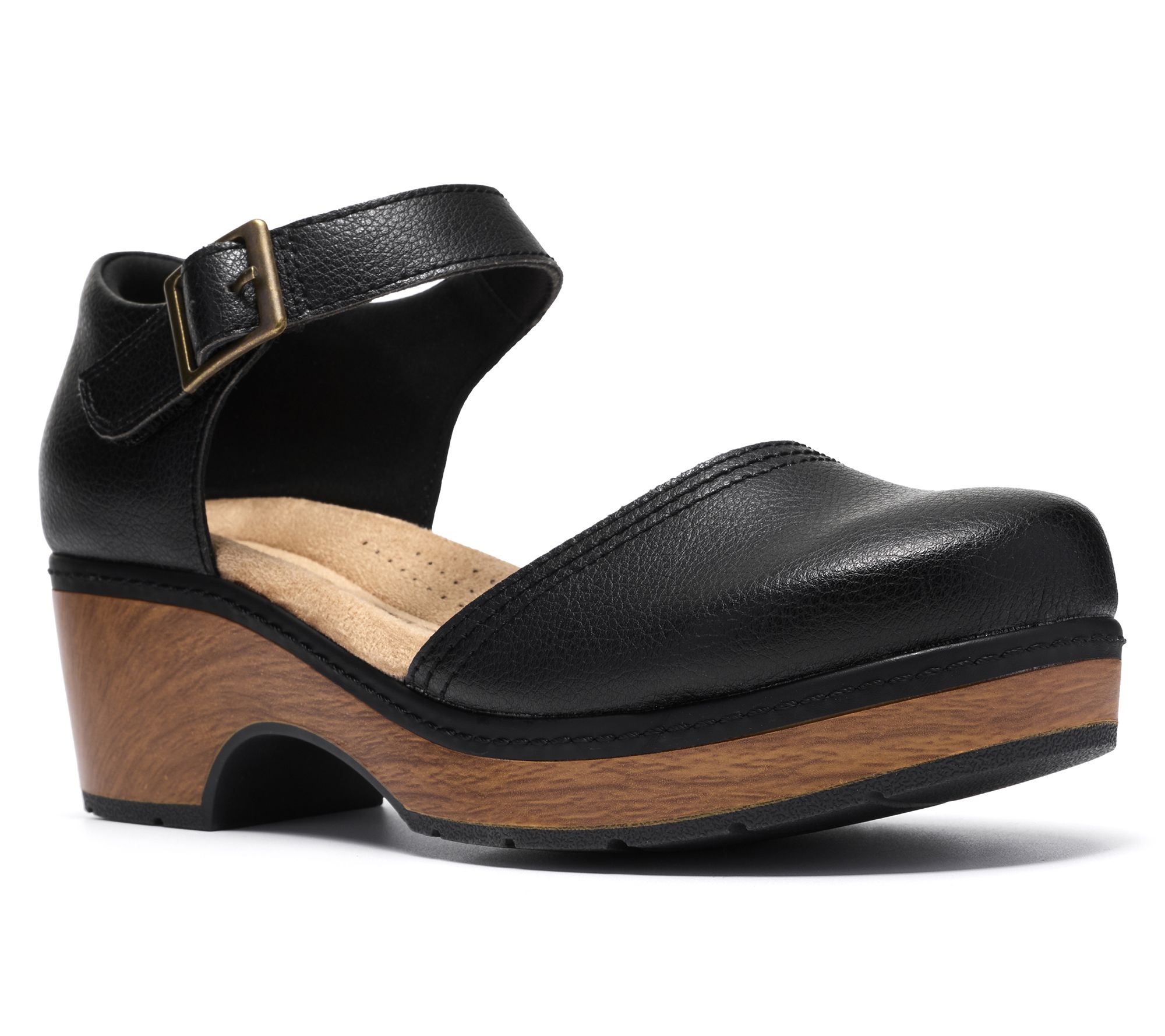 Clarks Collection Leather Clogs -Paizlee Leah