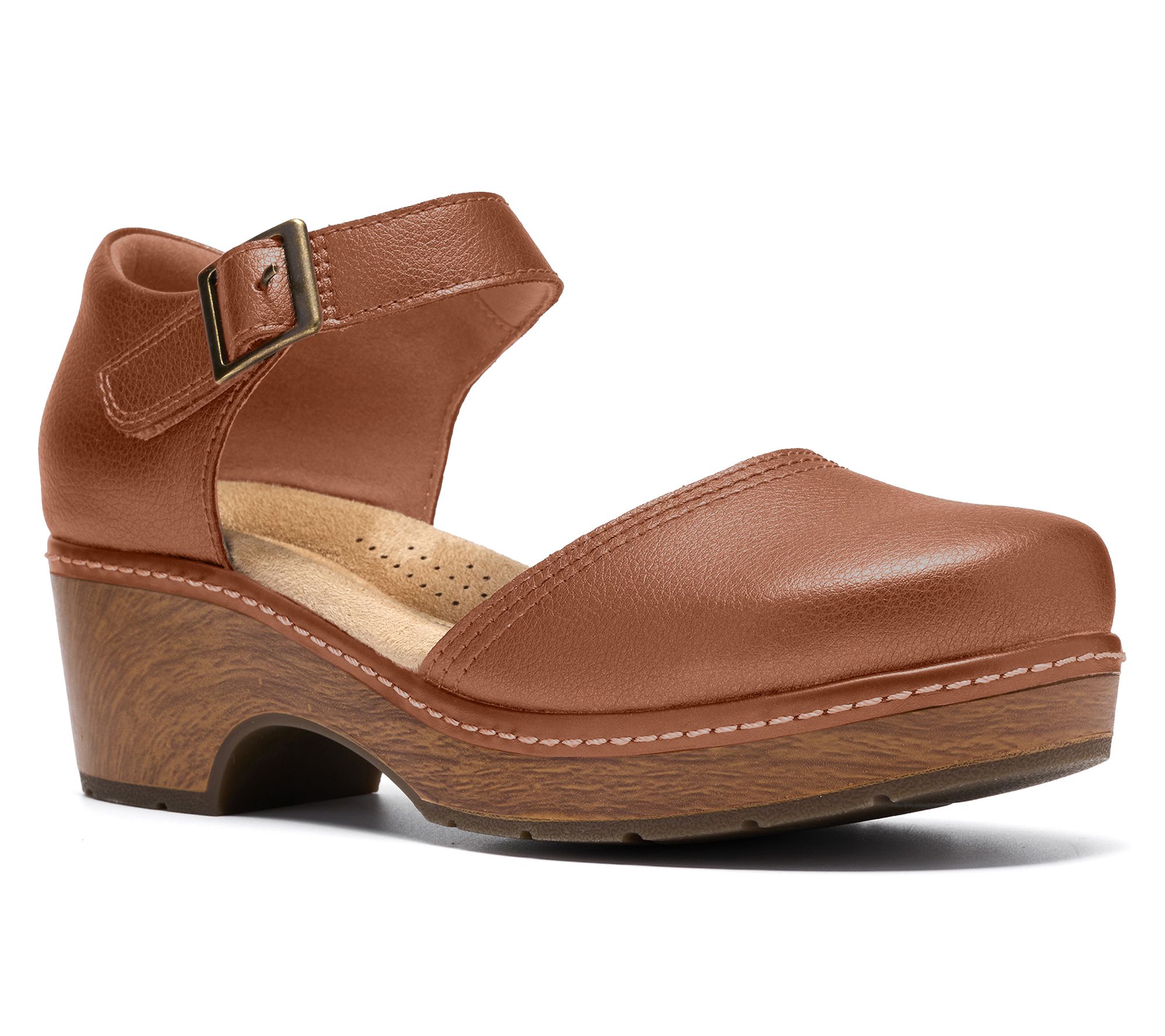 Clarks Collection Leather Clogs -Paizlee Leah