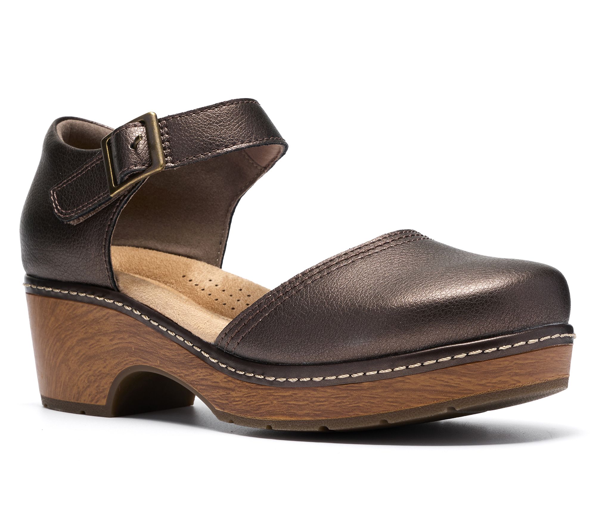 Clarks Collection Leather Clogs -Paizlee Leah