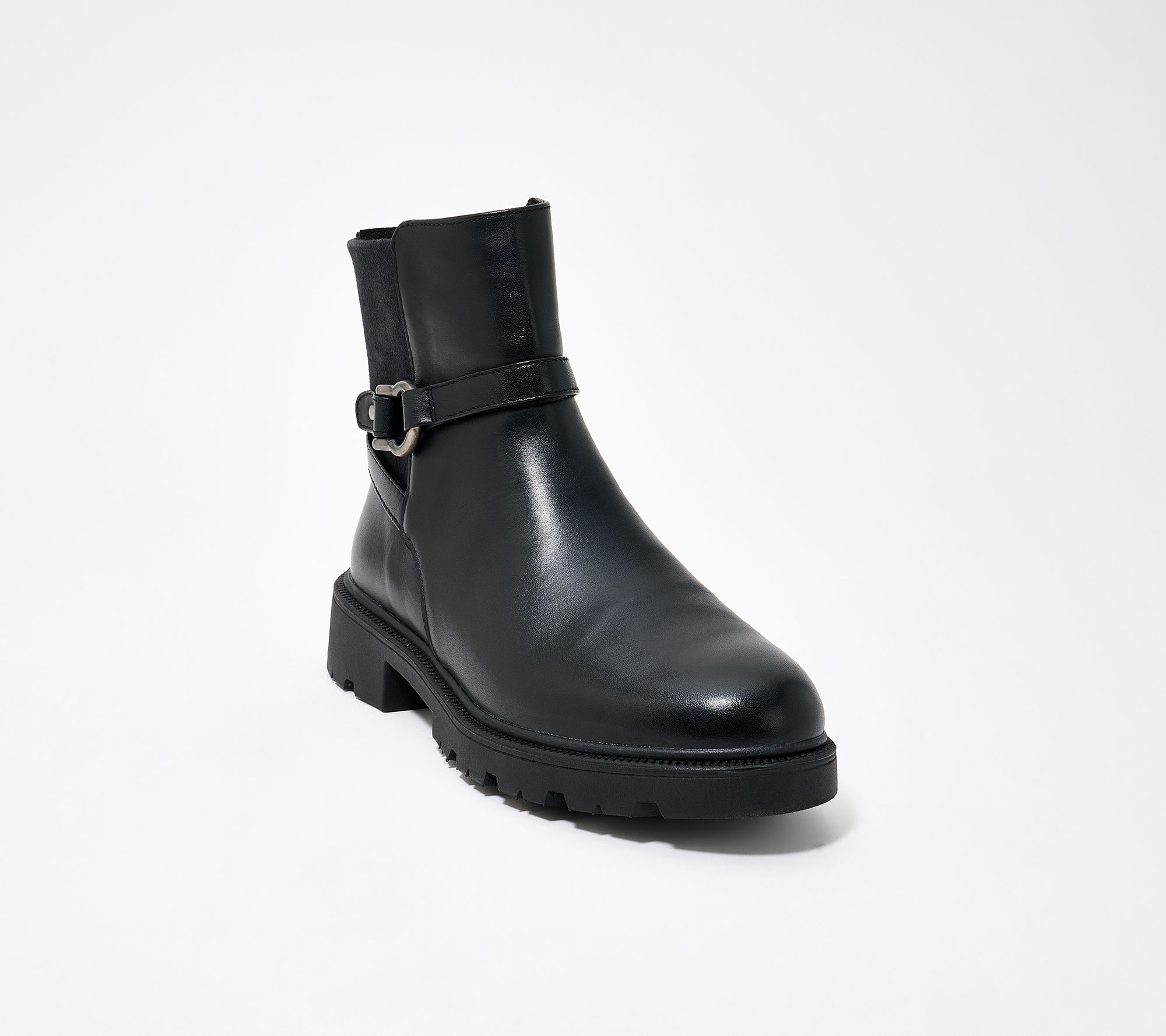 Clarks Signature Leather Ankle Boots-Code L Bay