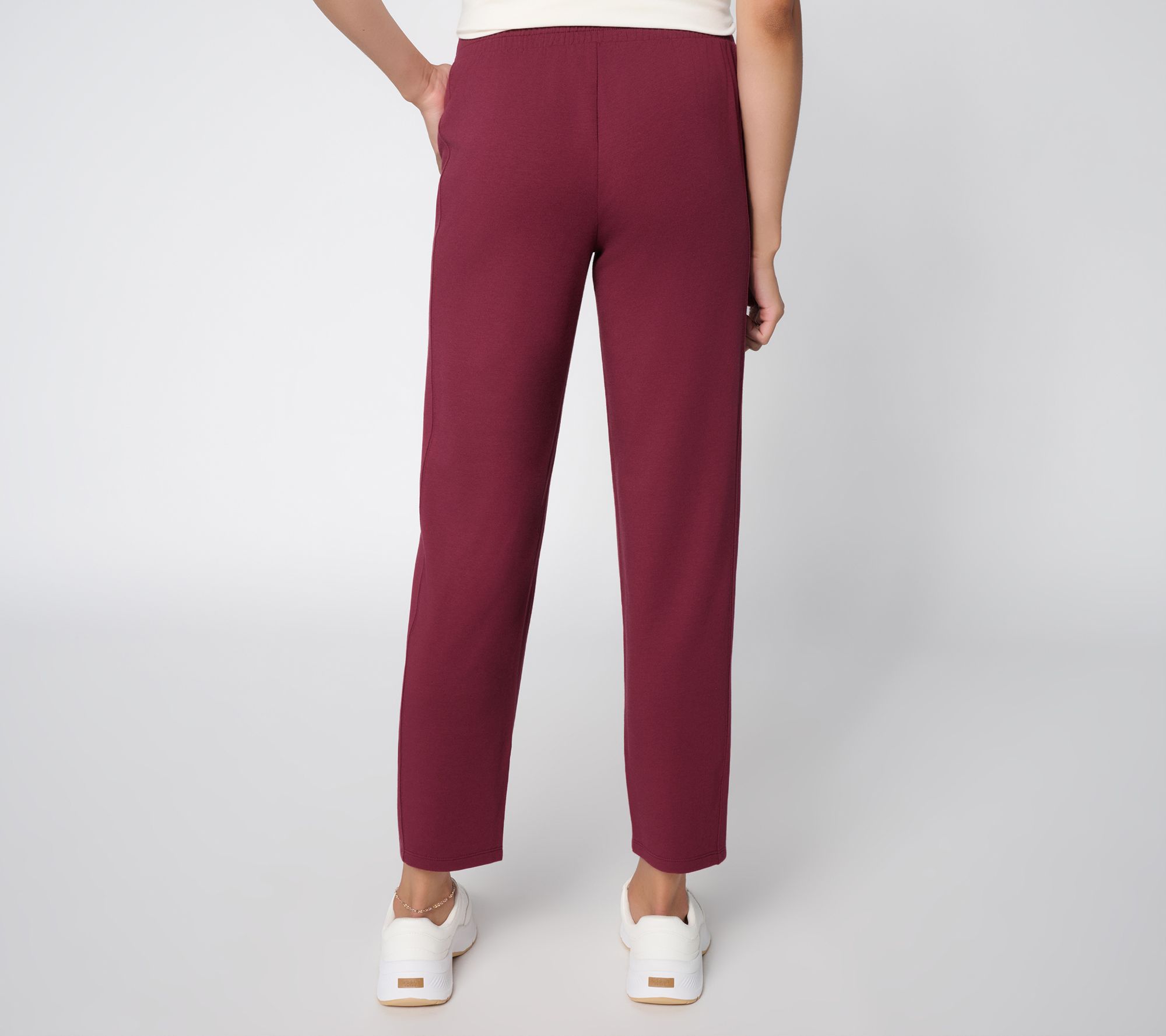 AnyBody Regular Cozy Knit French Terry Pant With Side Panel | QVC