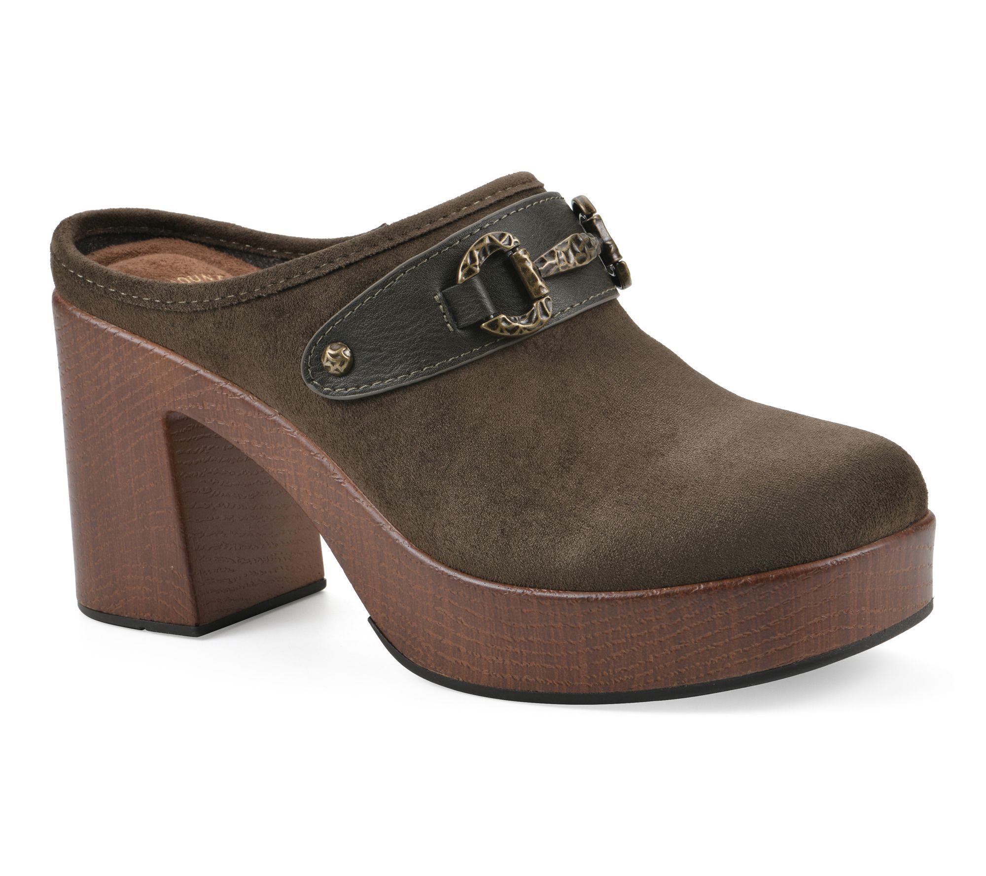 White Mountain Platform Heeled Clogs -Barleys