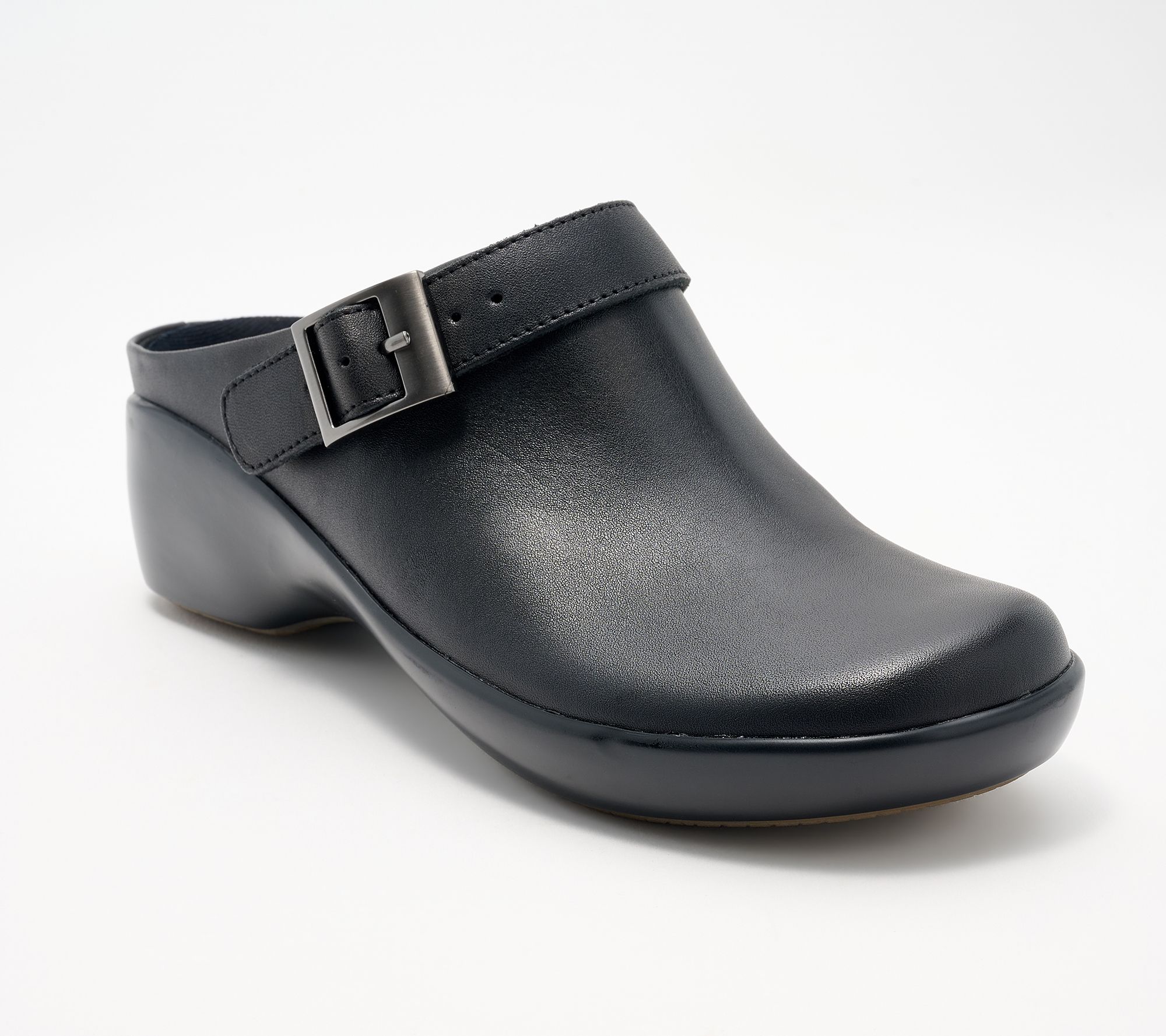 Munro Leather Adjustable Clogs -Clarice