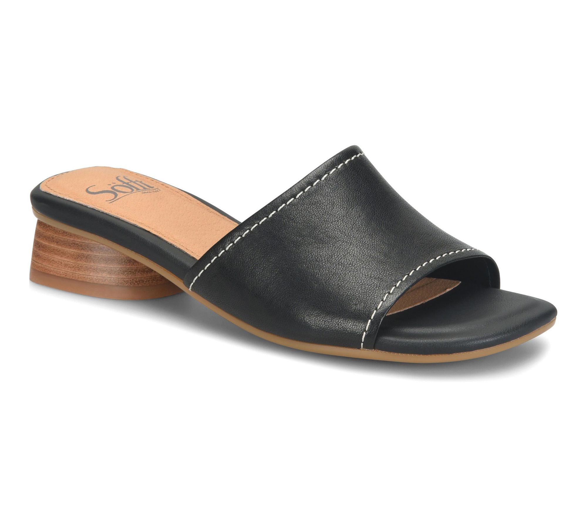 Sofft Square Toe Slide Sandal - Sahara