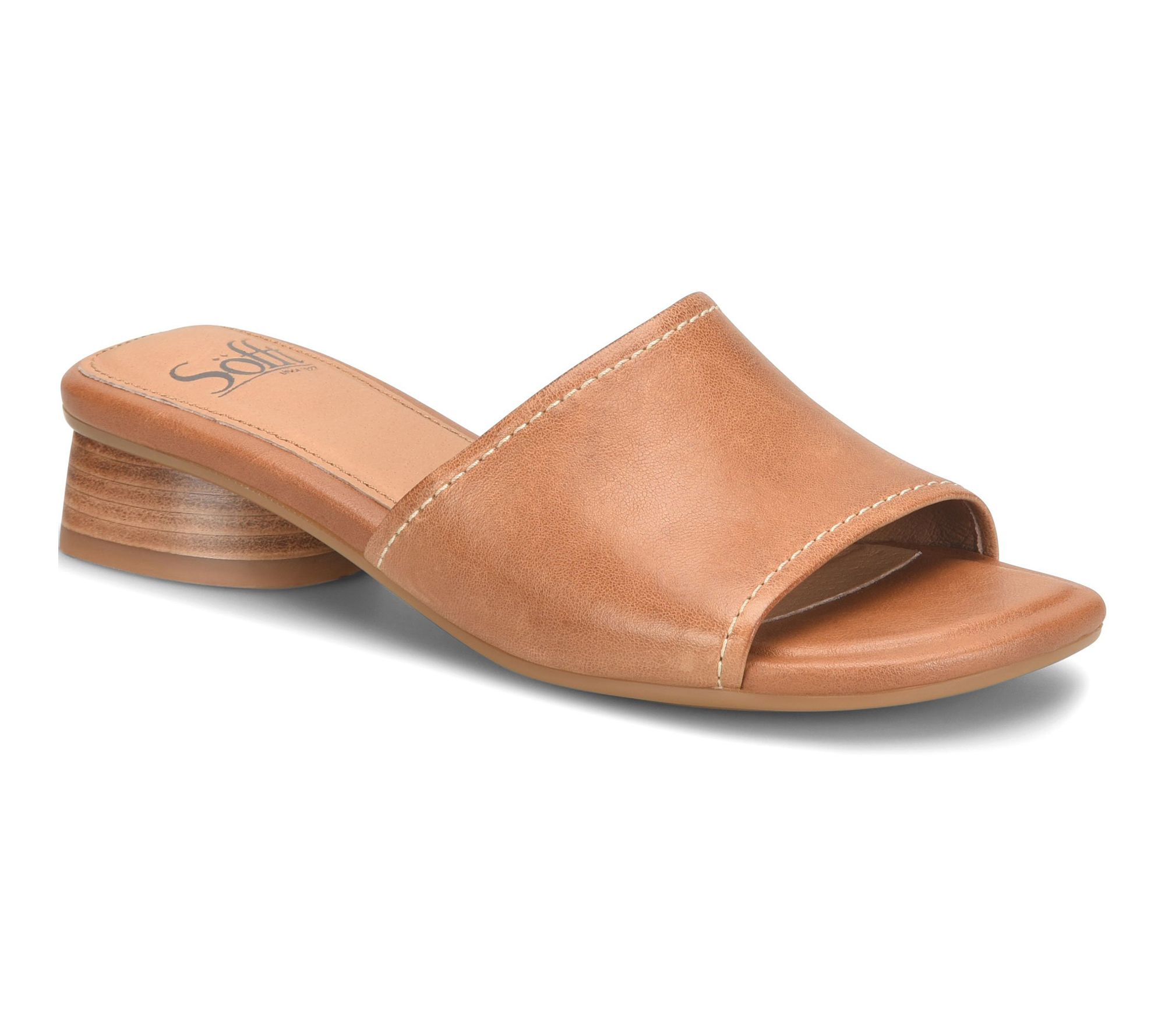 Sofft Square Toe Slide Sandal - Sahara