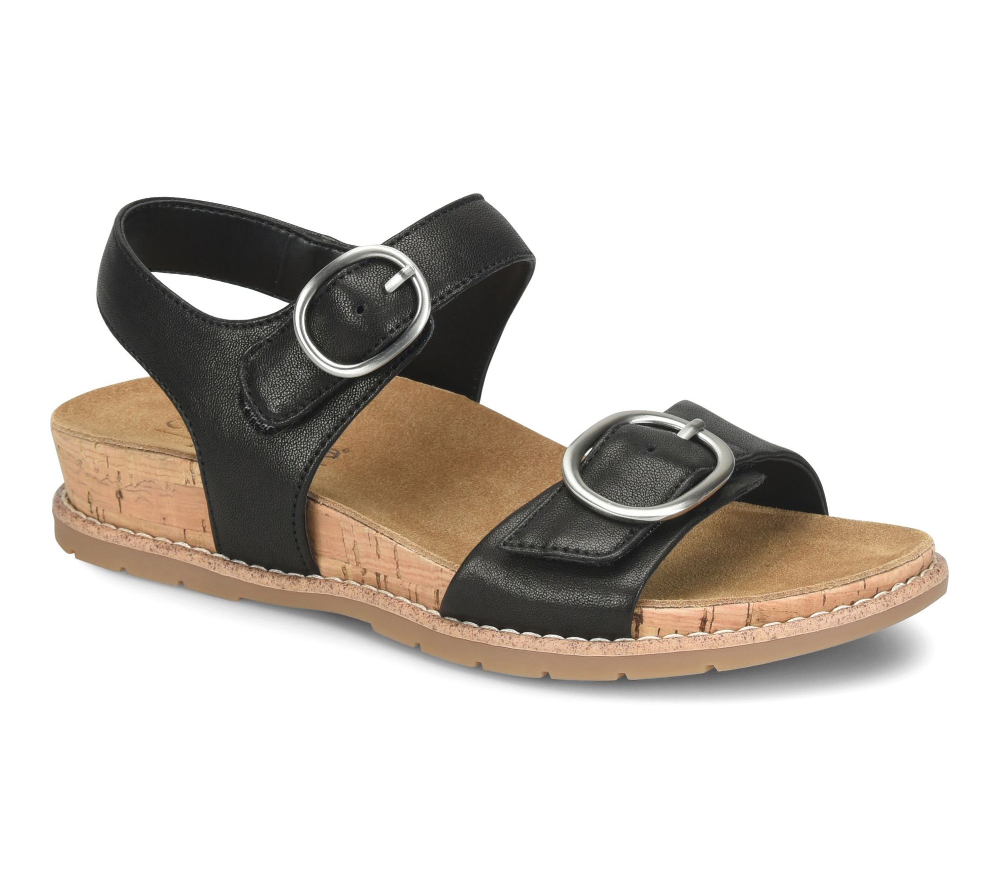 Comfortiva Leather Twin Strap Sandal - Gibson