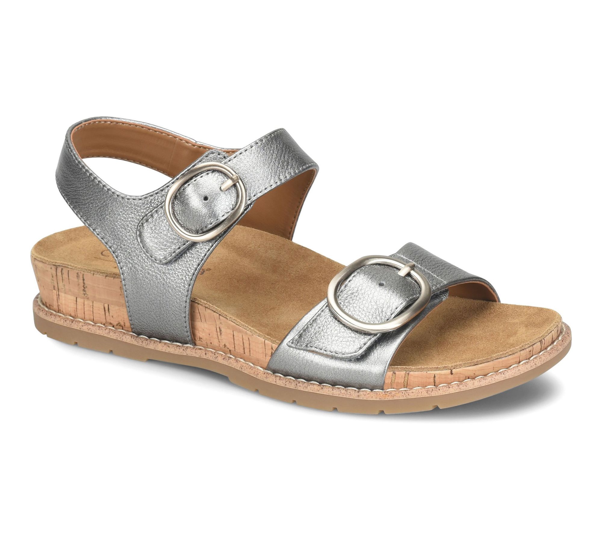 Comfortiva Leather Twin Strap Sandal - Gibson
