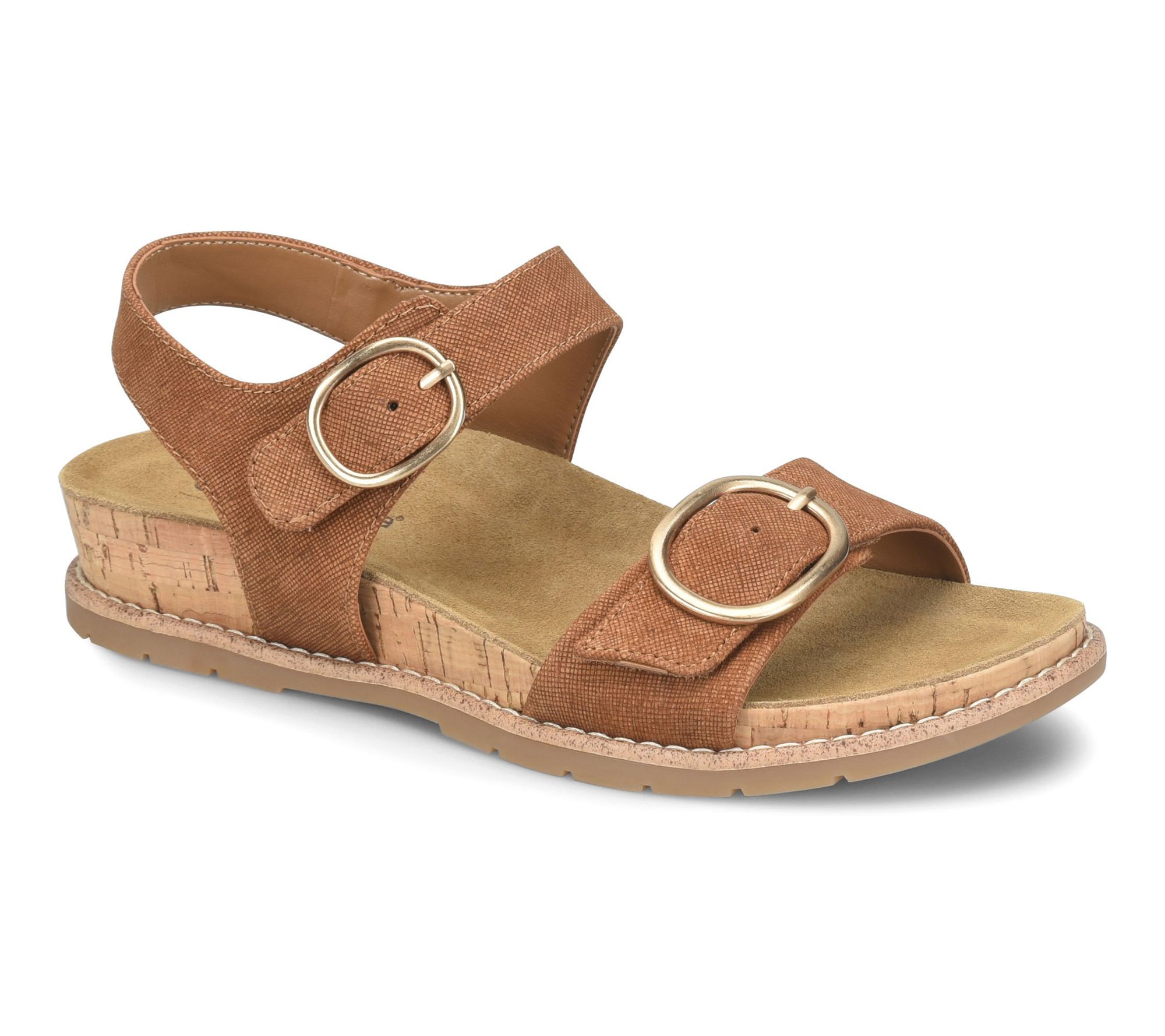 Comfortiva Leather Twin Strap Sandal - Gibson