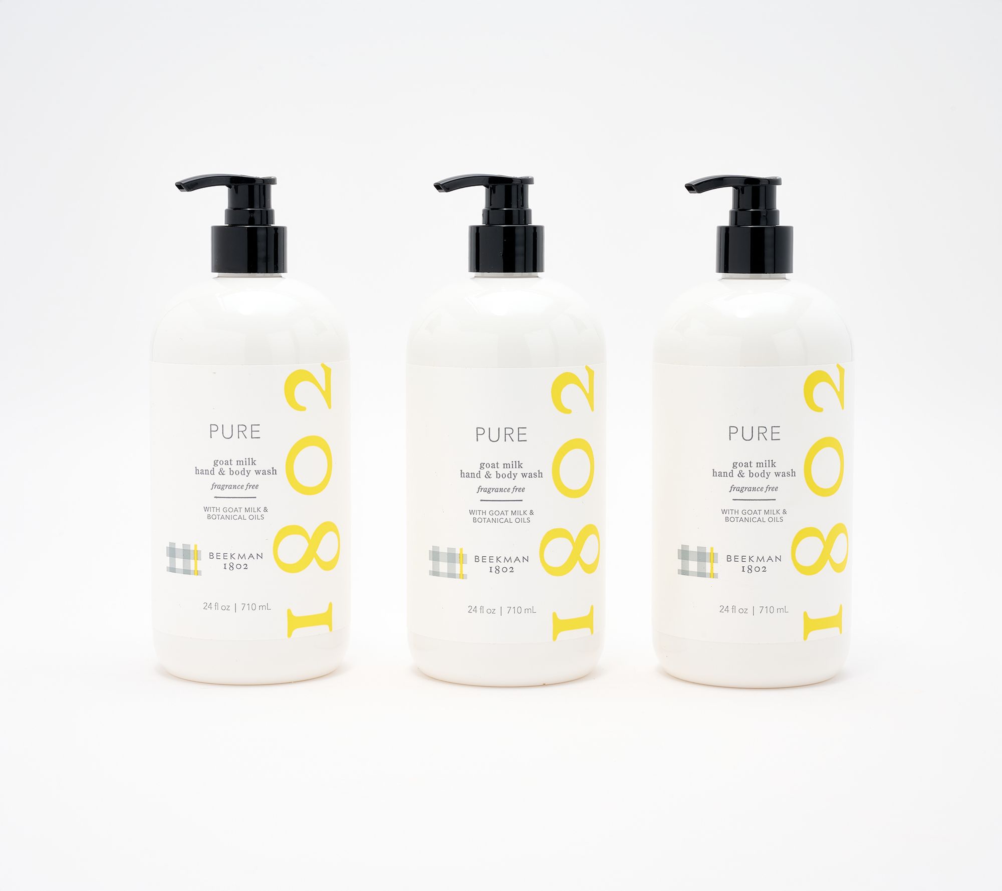 Beekman 1802 Supersize Hand & Body Wash Trio 24oz | QVC