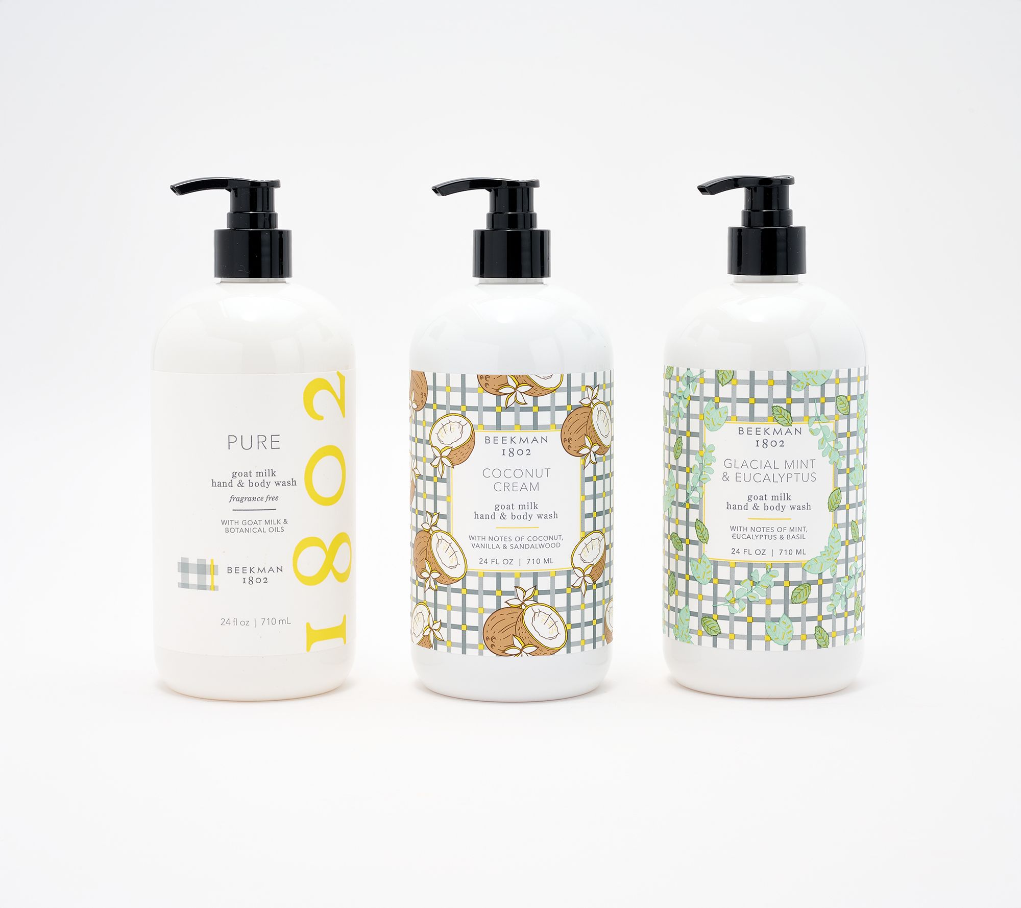 Beekman 1802 Supersize Hand & Body Wash Trio 24oz