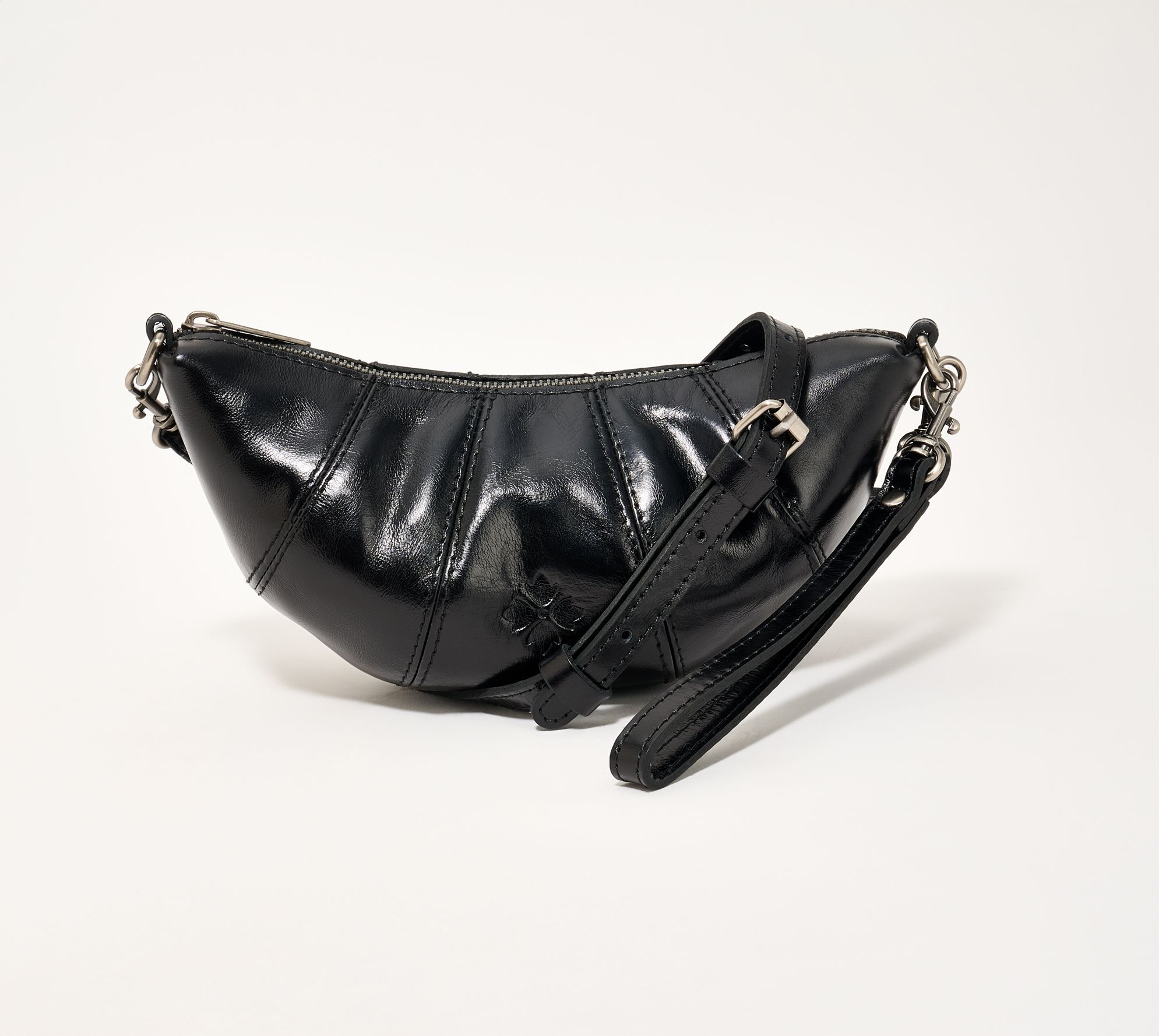 "As Is" Patricia Nash Leather Croissant Crossbody