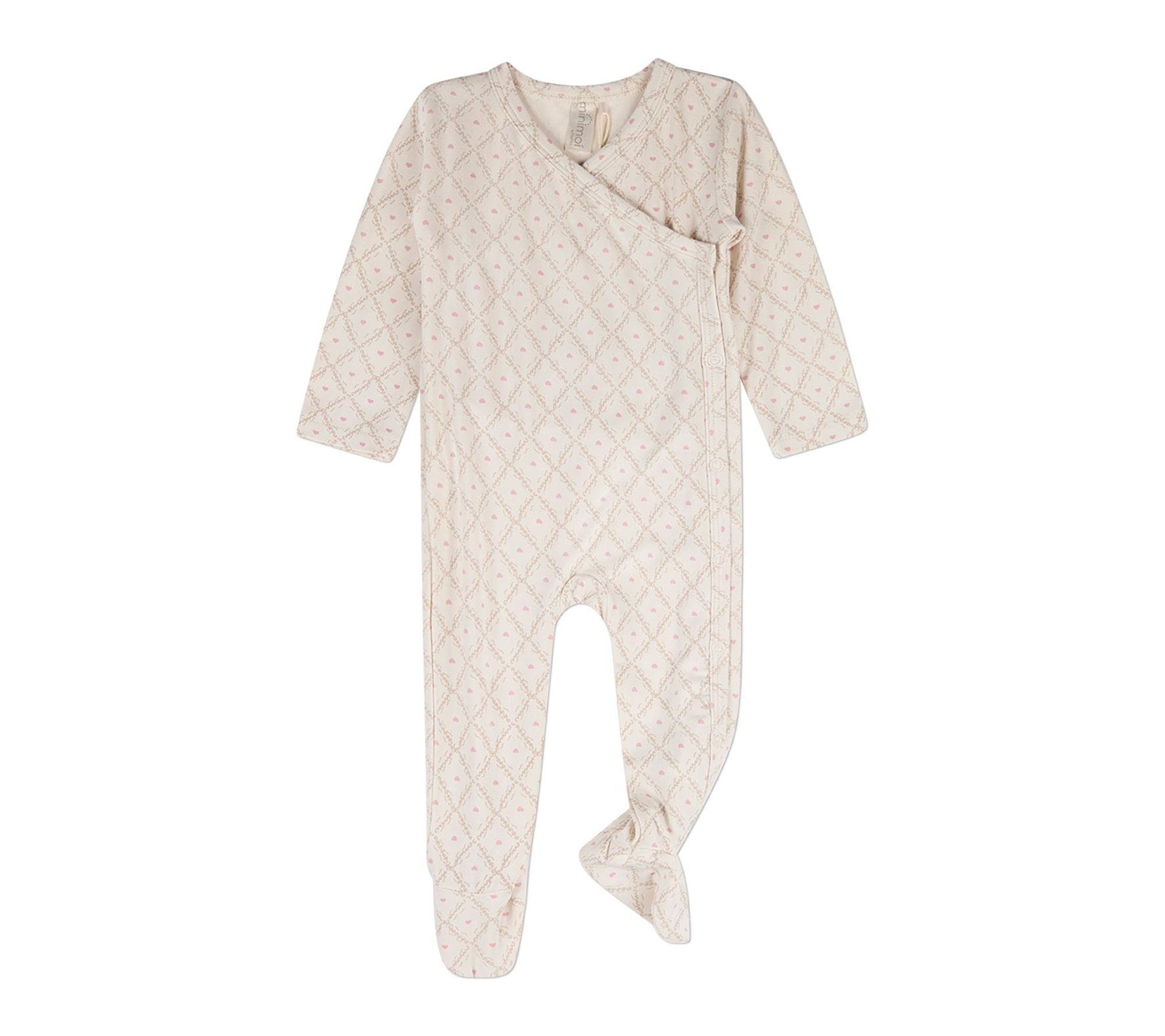 MiniMoi Harlequin Heart All Over Print Footie