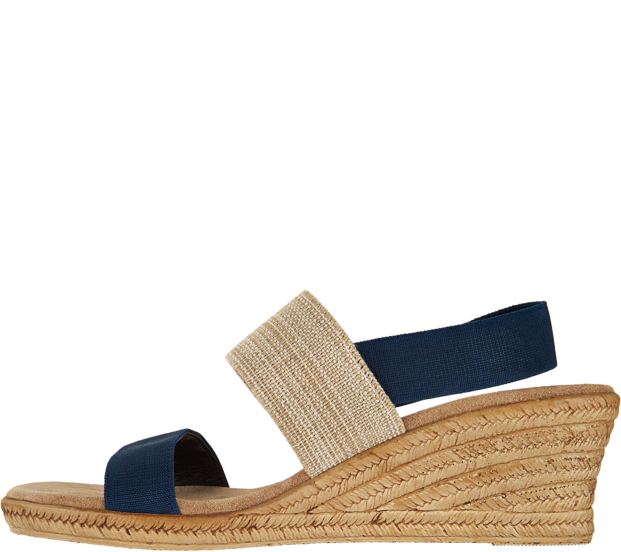 Charleston Shoe Co. Colorblocked Wedge Sandals - Cooper - QVC.com