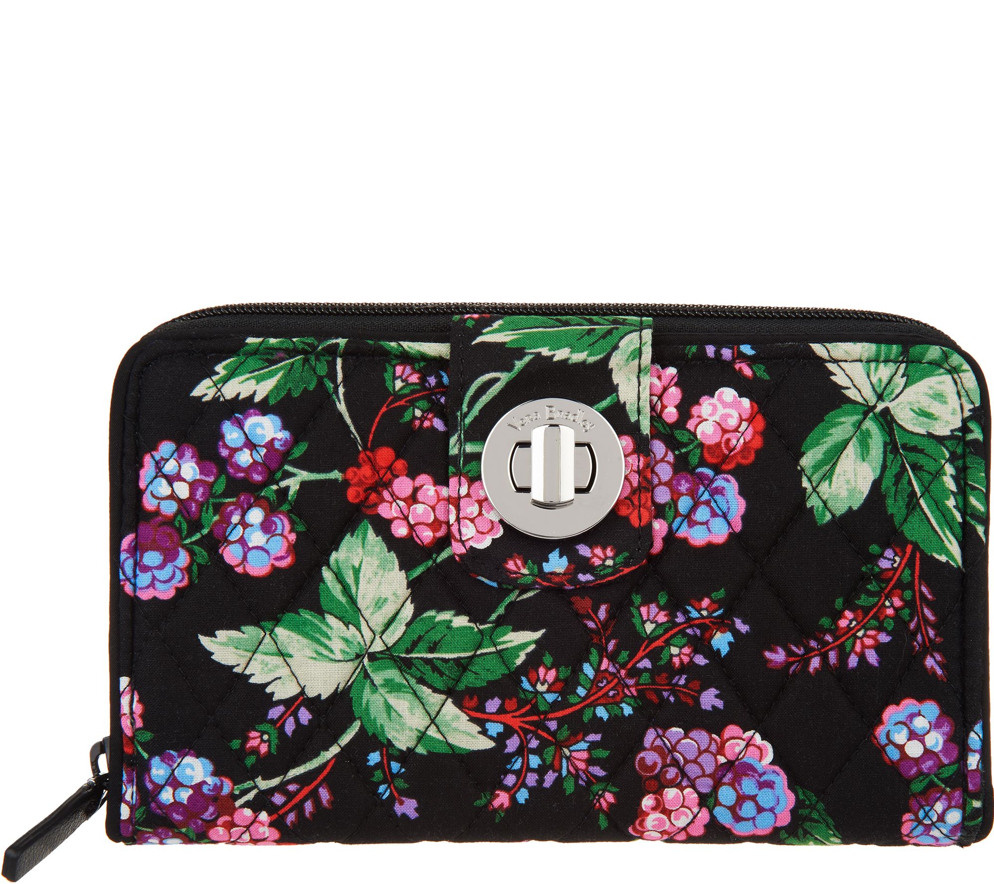 Vera Bradley Signature Print RFID Turnlock Wallet - QVC.com