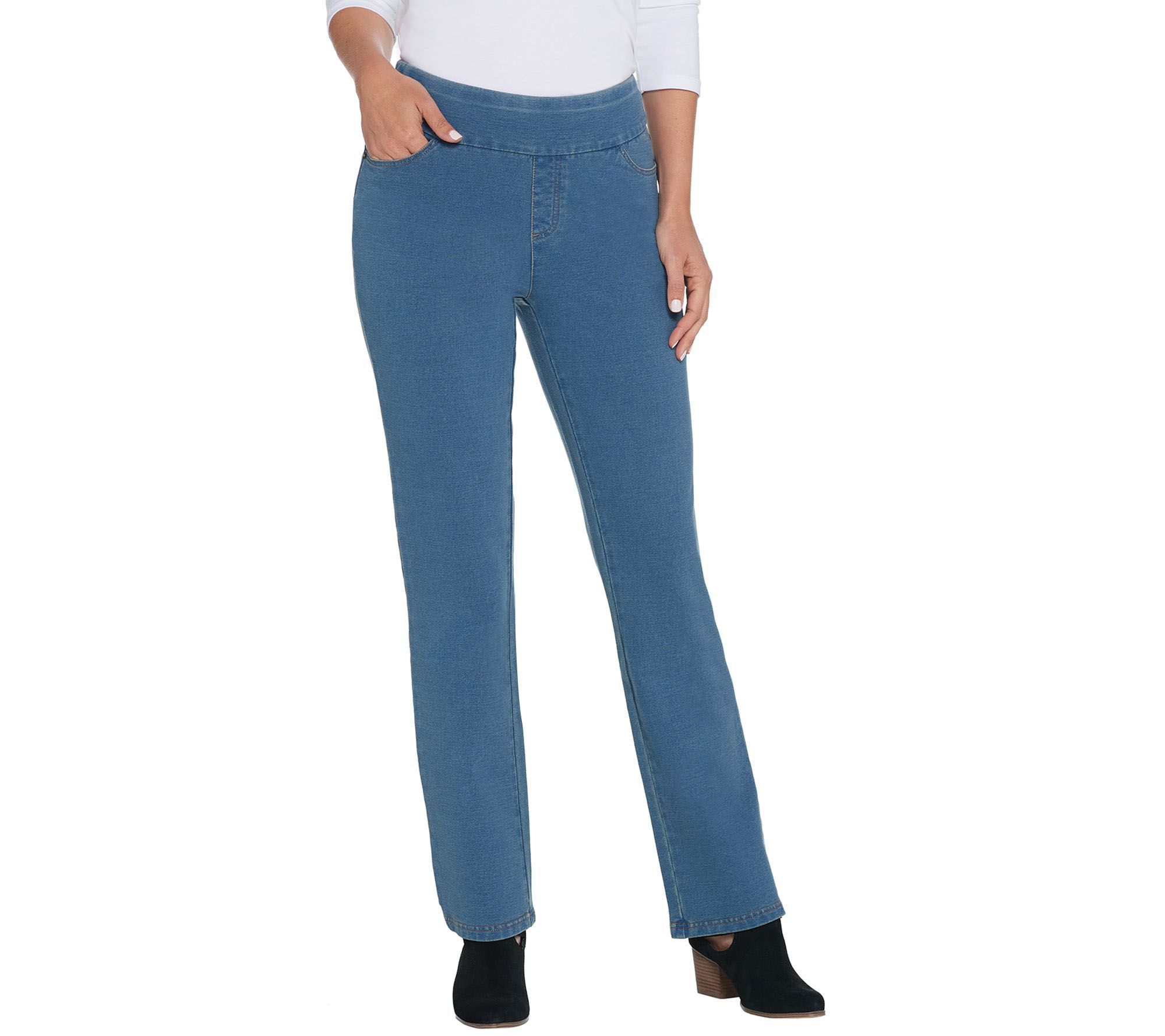 qvc jeans elastic waist