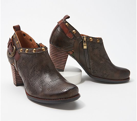 L'Artiste by Spring Step Leather Booties- Kacie - QVC.com