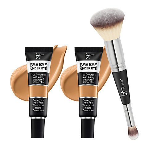 IT Cosmetics Bye Bye Under Eye Anti-Aging Concealer Duo w/ Luxe Brush