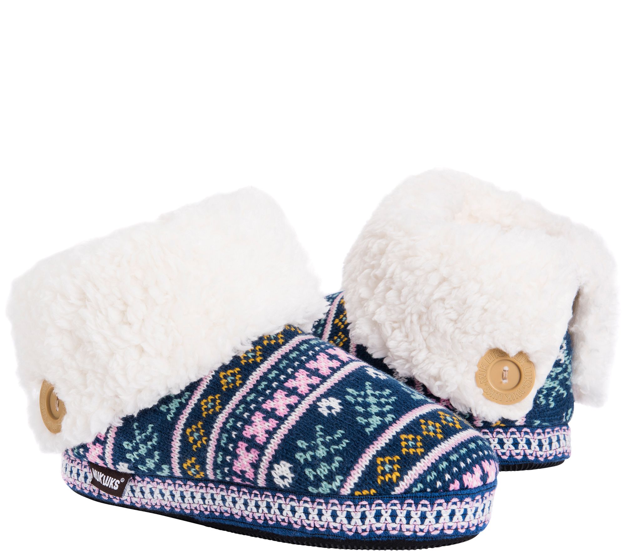 MUK LUKS Women's Melinda Bootie Slippers - QVC.com