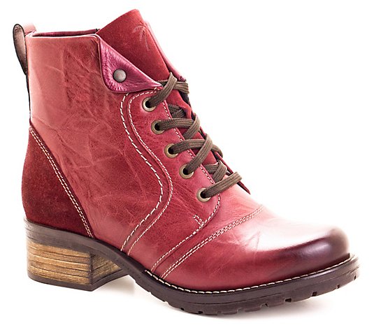 Dromedaris Leather Ankle Boots - Zipper  Karissa