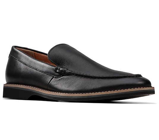 Clarks Men's Leather Slip-On Loafers - AtticusEdge