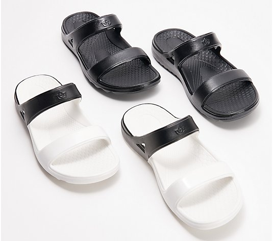 Spenco Orthotic 2-Pack Slide Sandals - Fusion Slim