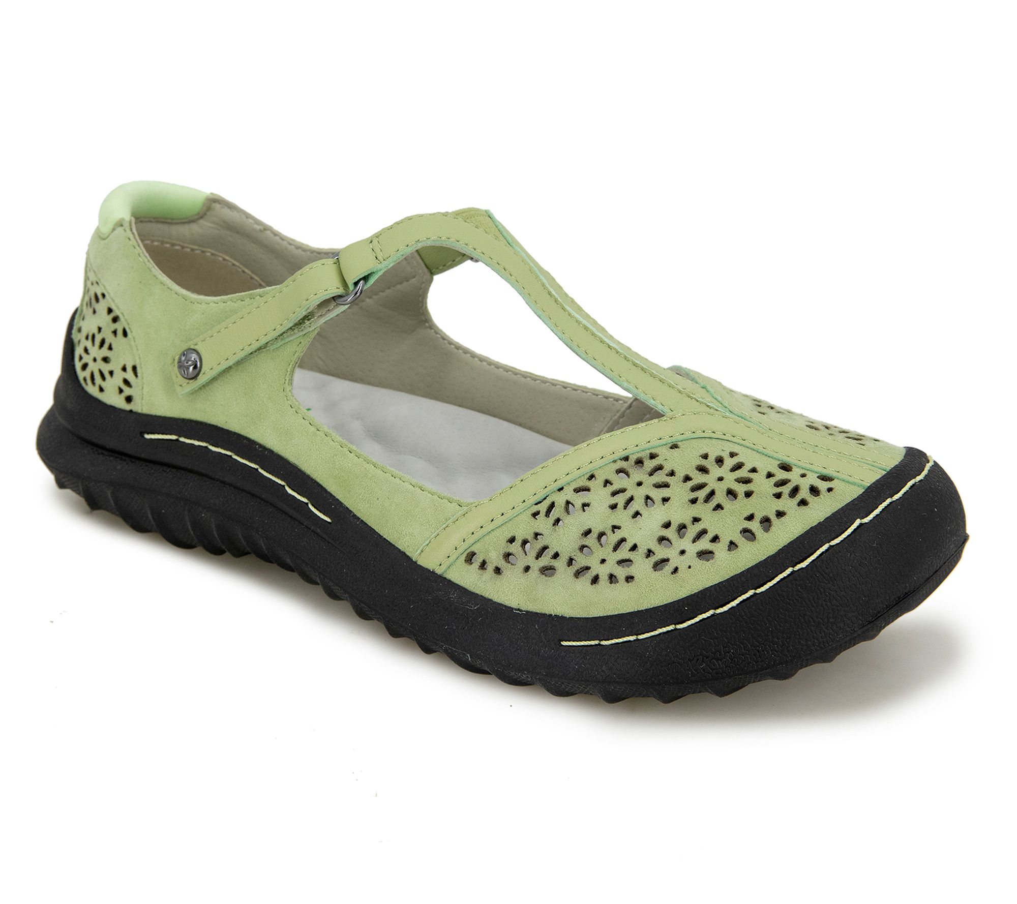 Jambu T-Strap Laser Cut Shoe - Creek