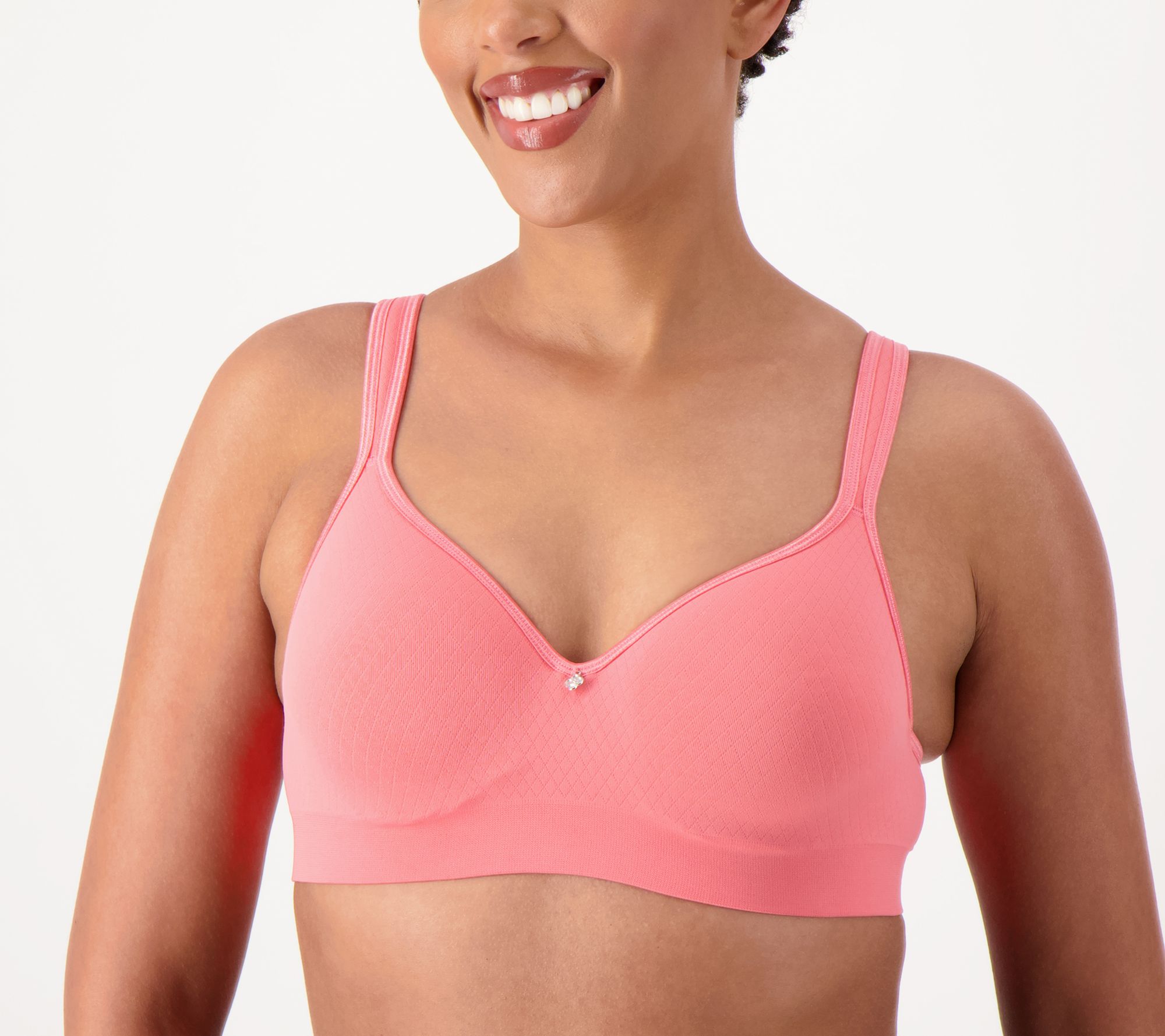 Breezies Feather Light Jacquard Underwire or Wirefree Bra on QVC