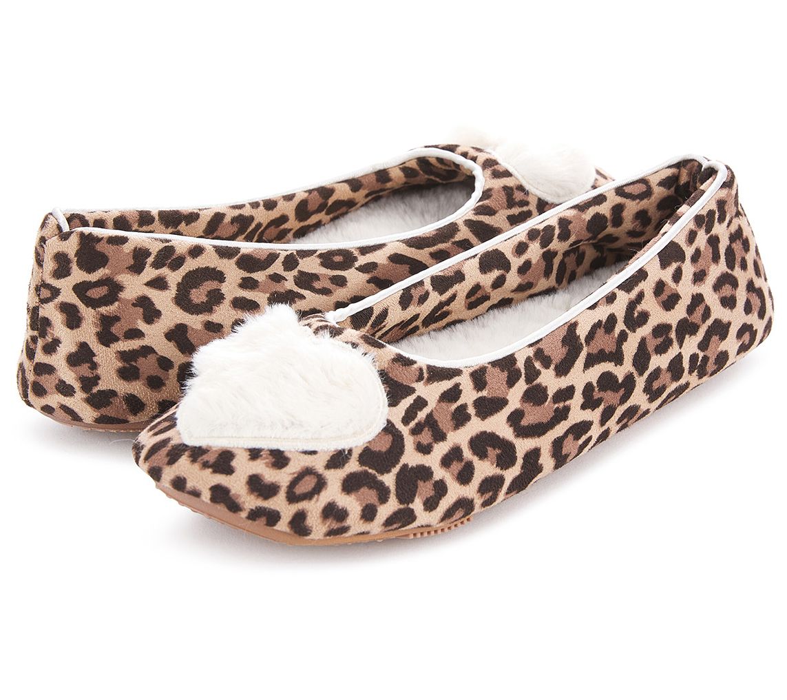 Floopi Women's Zoe Heart Ballerina Slippers