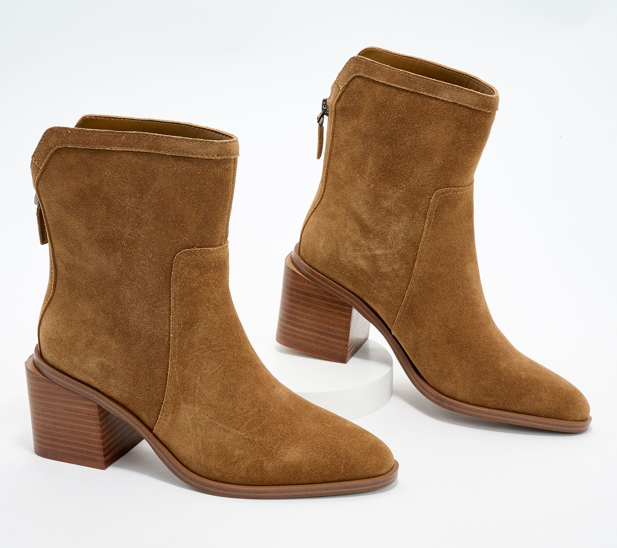Vionic Water-Repellent Suede Ankle Boots - Roseland