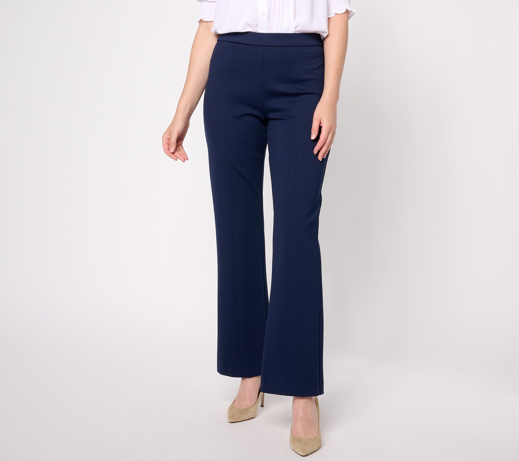 Susan Graver Modern Essentials Pet Smart Ponte Boot Cut Pants