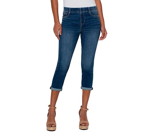 Liverpool Los Angeles Chloe Crop Skinny with Rolled Cuff