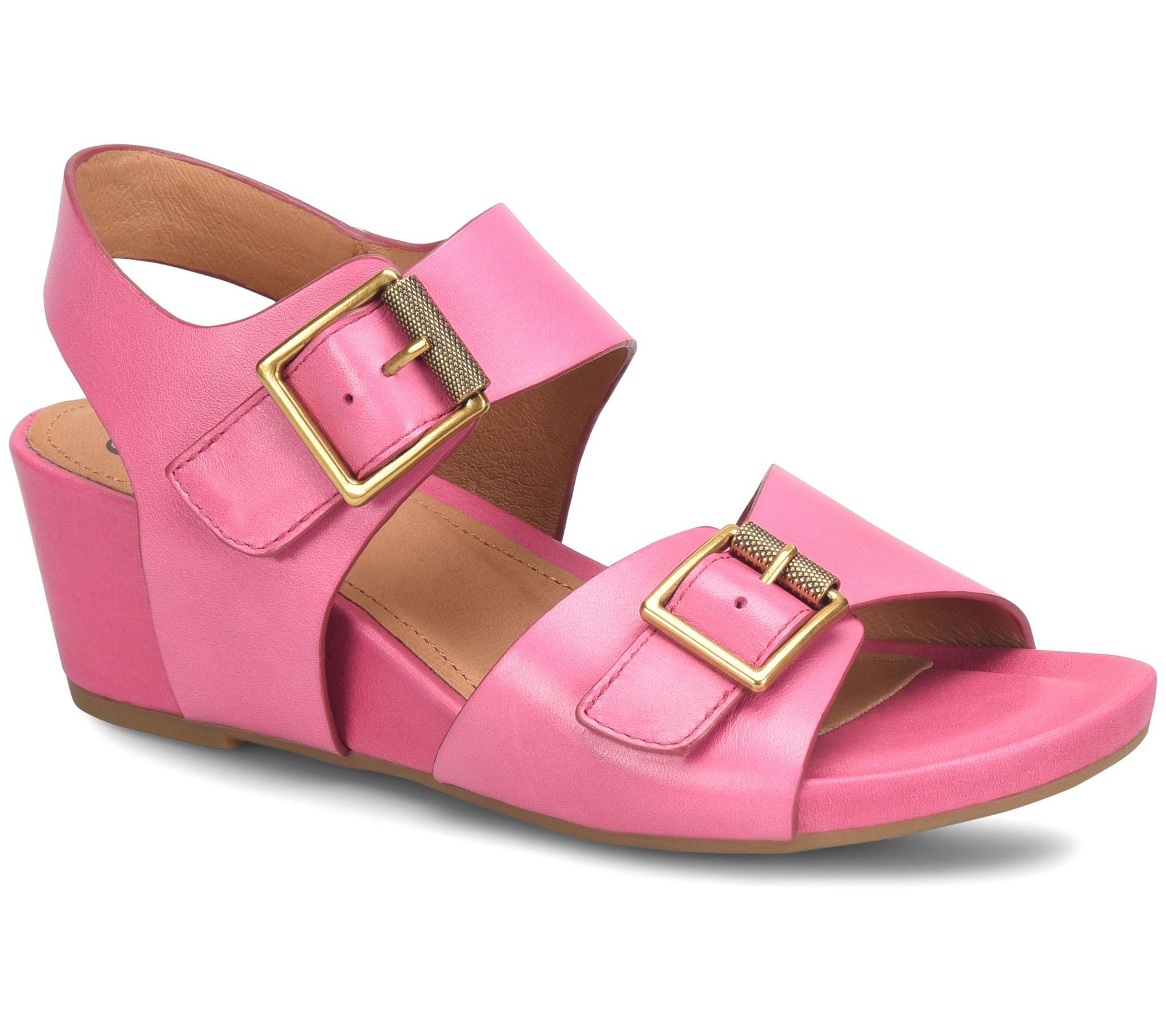 Sofft Wrapped Leather Wedge Sandal - Valeri