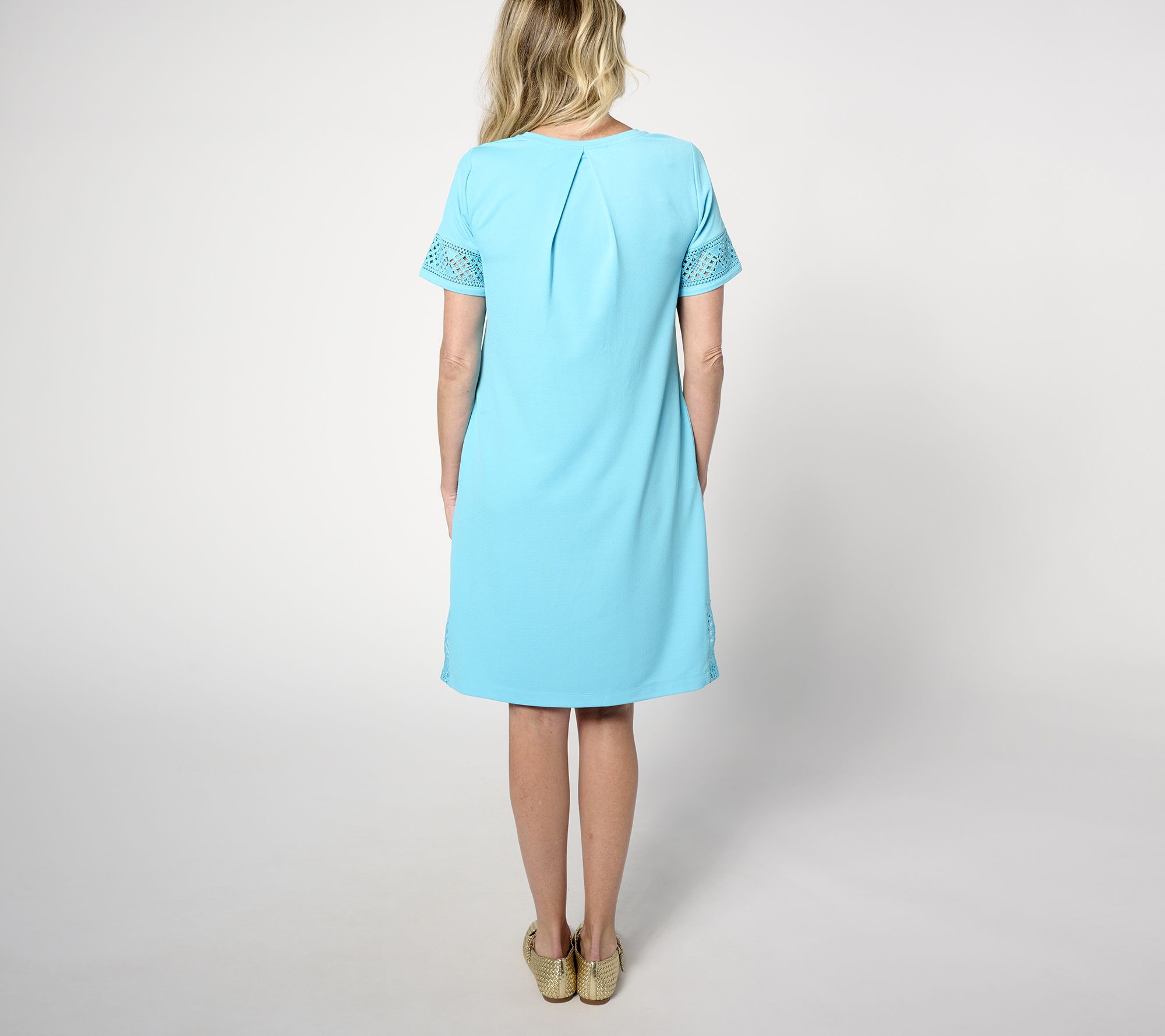 knee length dresses for ladies S/S 1990 Isaac Mizrahi White Linen Dress with Black Silk Trim main image 0