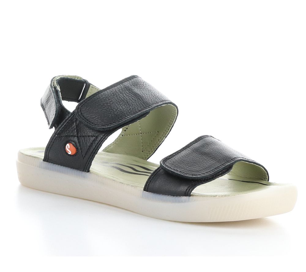 Softino's Leather Adjustable Strap Sandal - Indu