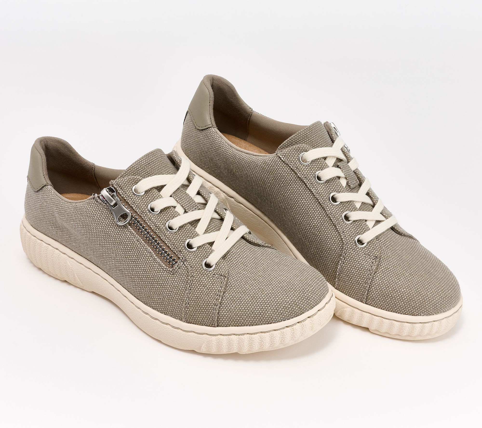 "As Is" Clarks Collection Lace-Up Sneakers - Caroline Echo