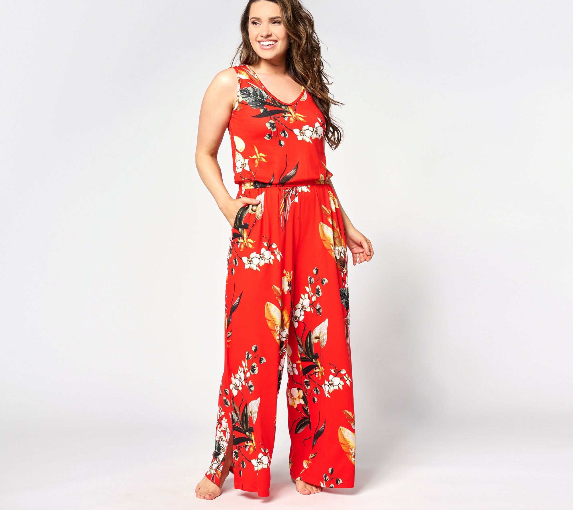 "As Is" Bumblebella by Jill Martin Tall Dreamy Jersey Jumpsuit