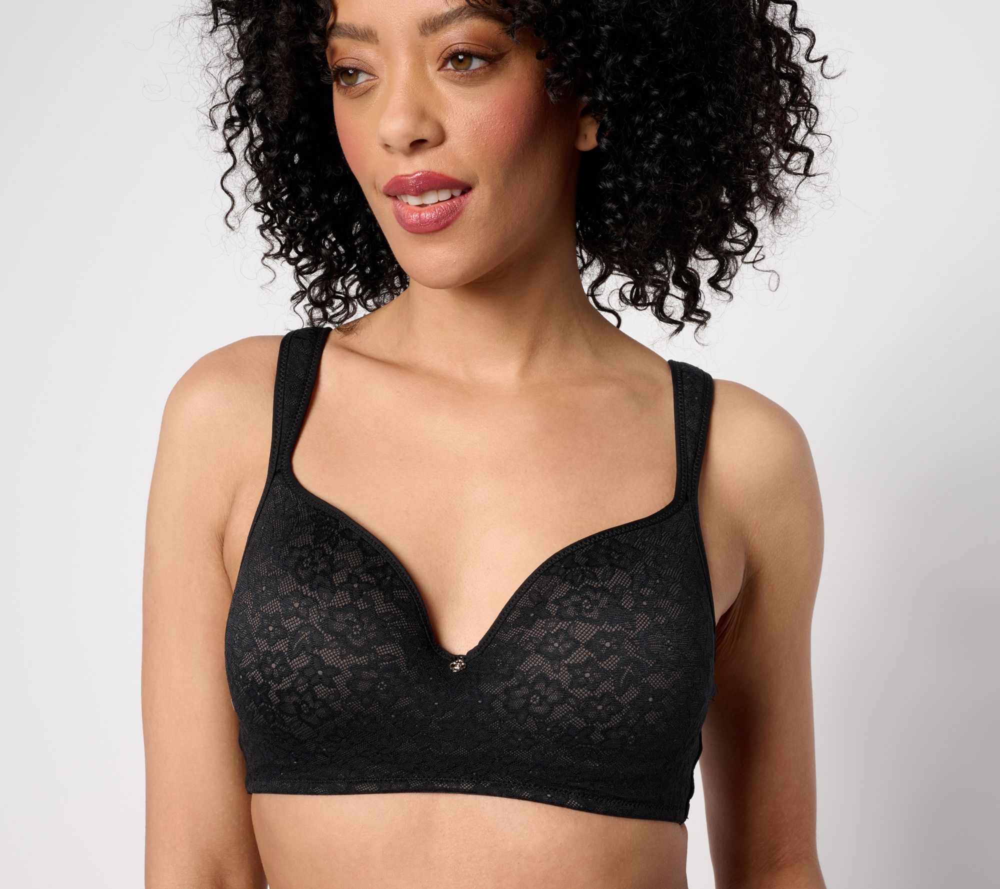 Breezies Lace Elegance Smooth Wirefree T-Shirt Bra