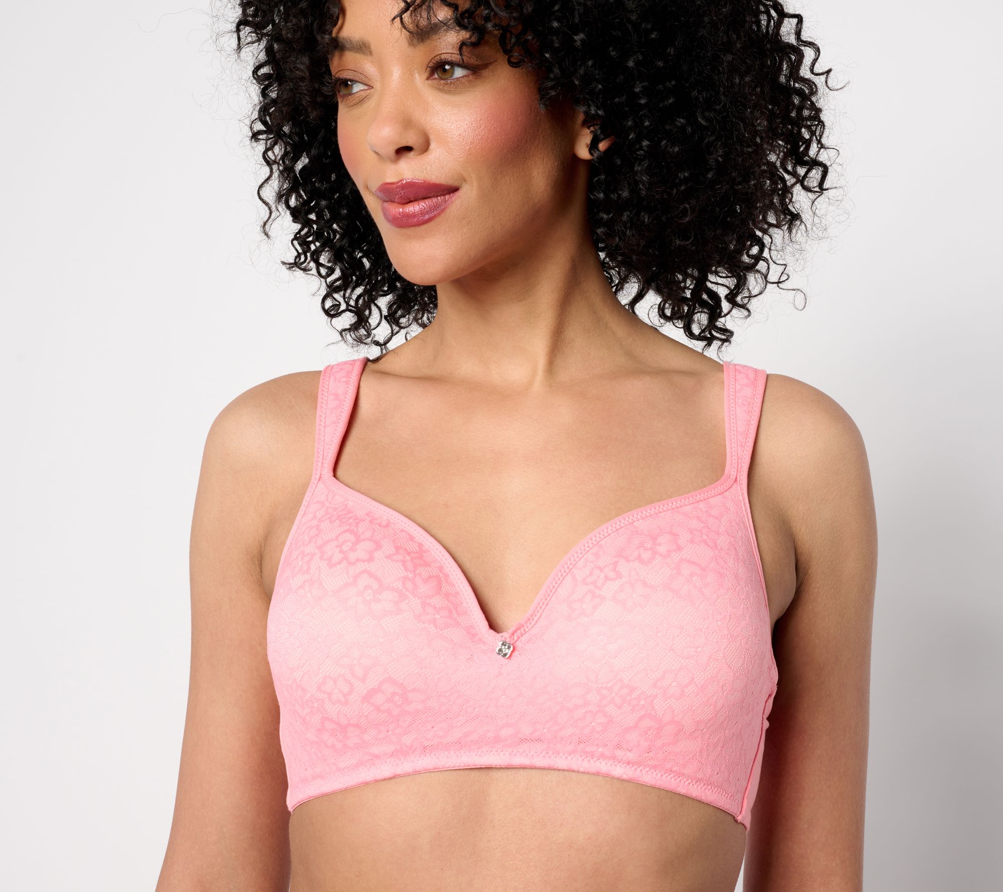 Breezies Lace Elegance Smooth Wirefree T-Shirt Bra