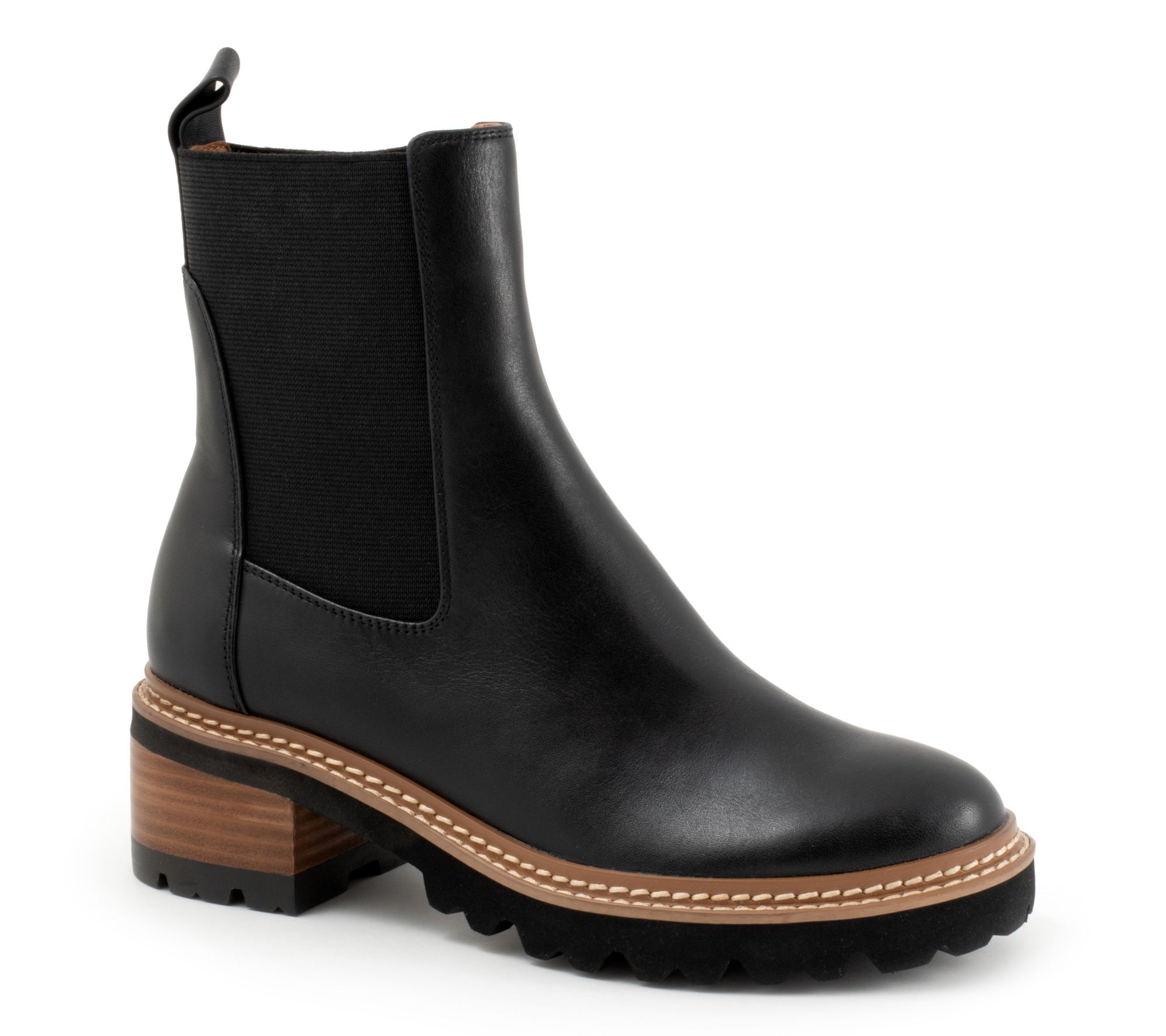 EOS Linear Leather Lug Sole Boot