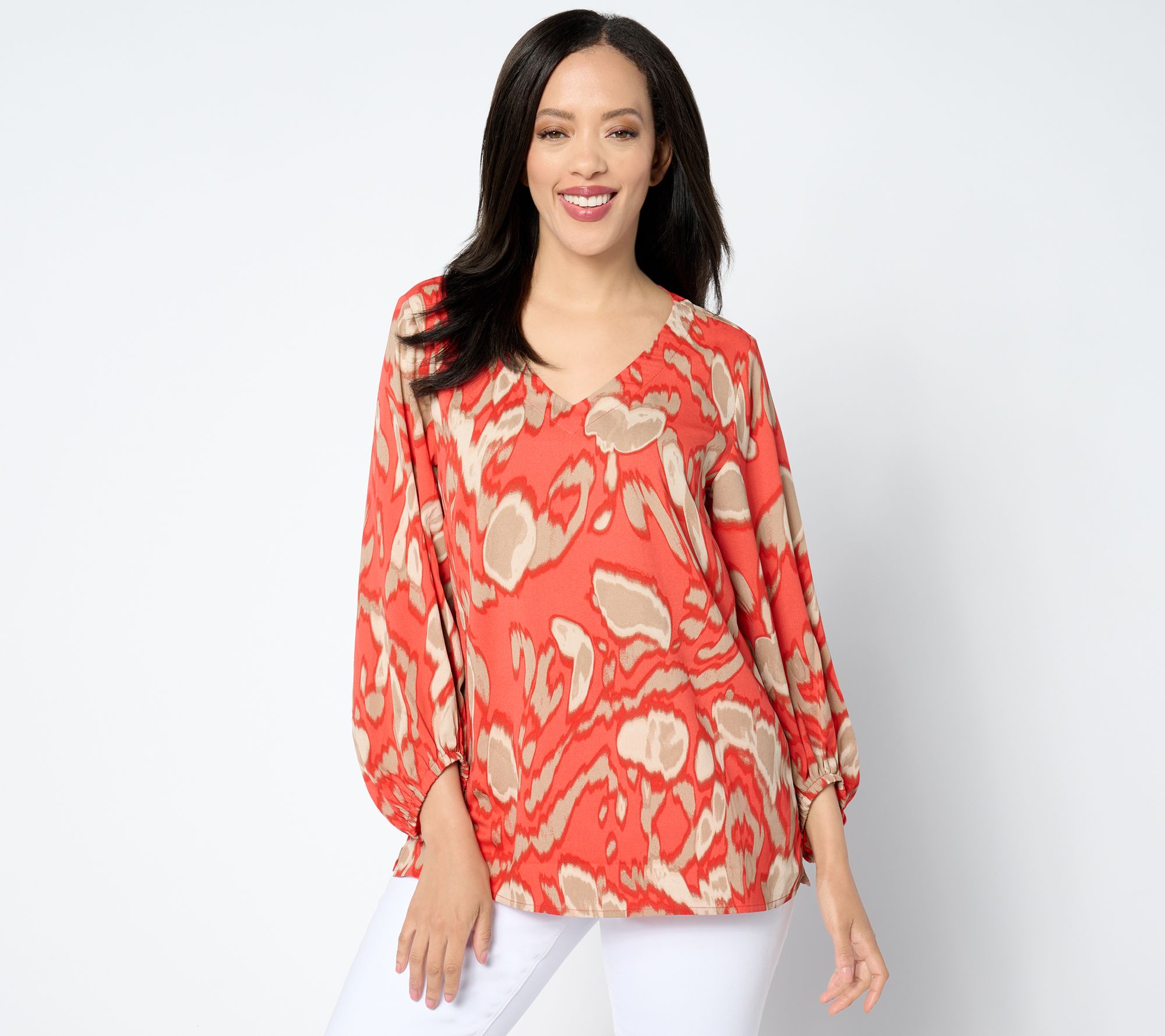 "As Is" Belle by Kim Gravel Wild Side Drama Sleeve Blouse