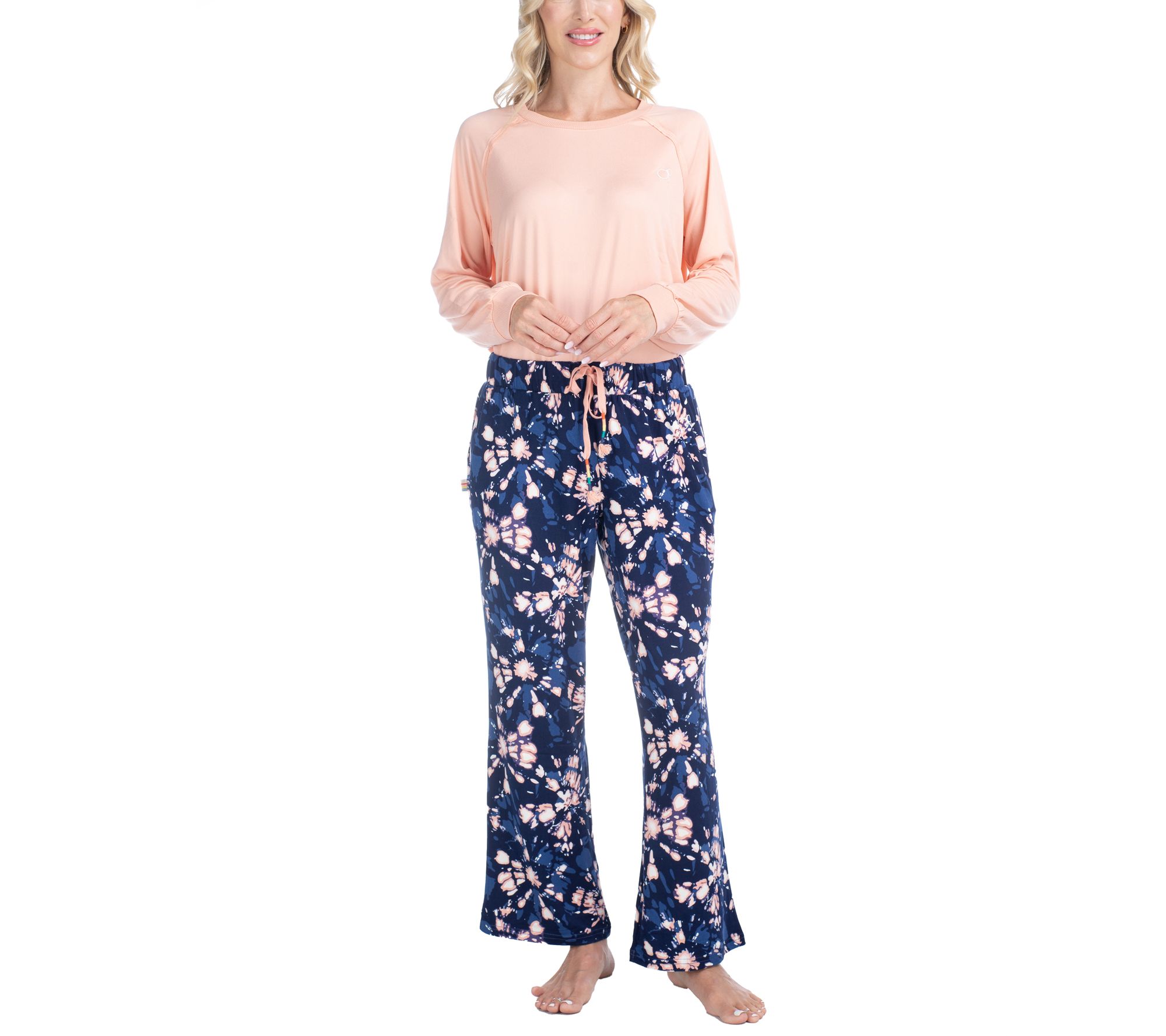 Ocean Pacific Waves for Days Long Sleeve Tee & Pant Lounge Set